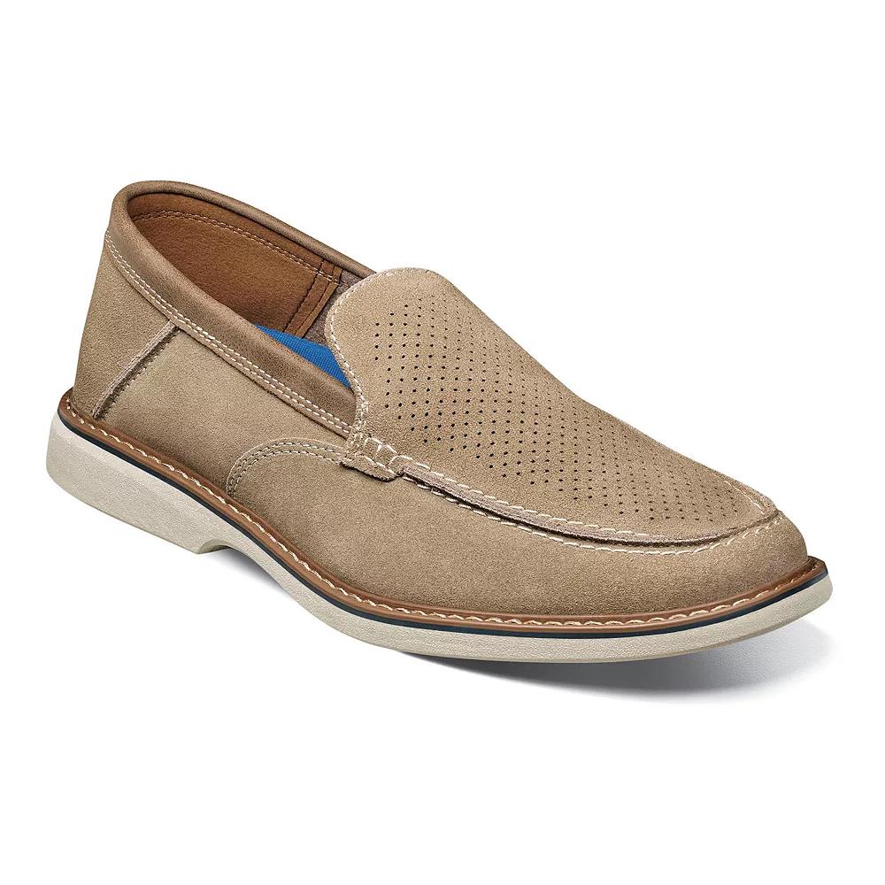 Nunn Bush® Otto EZ Men's Leather Slip-On Shoes, Size: 10, Grey Product Image