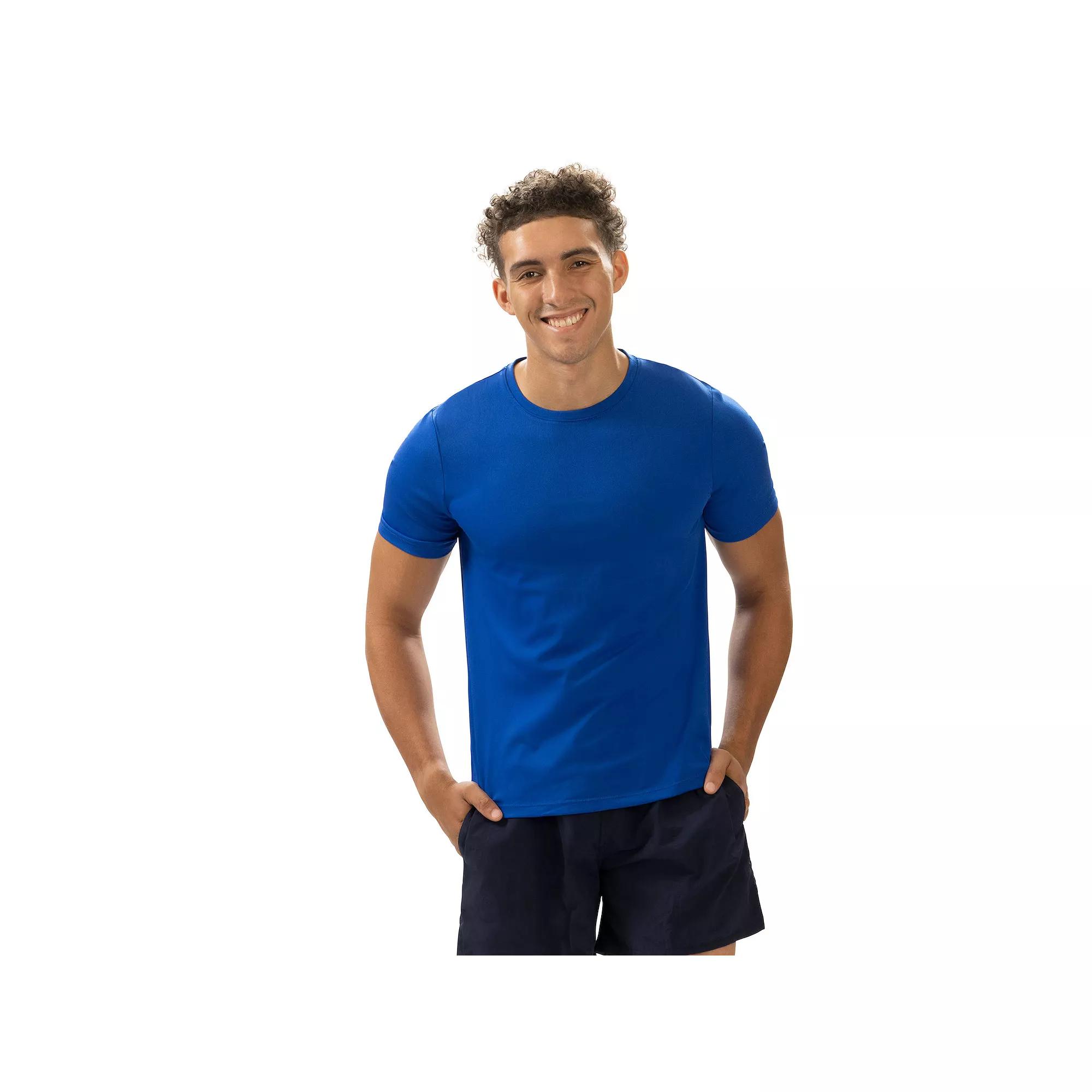 Dolfin Crewneck Short Sleeve Swim Rash Guard Shirt, Men's,  Product Image