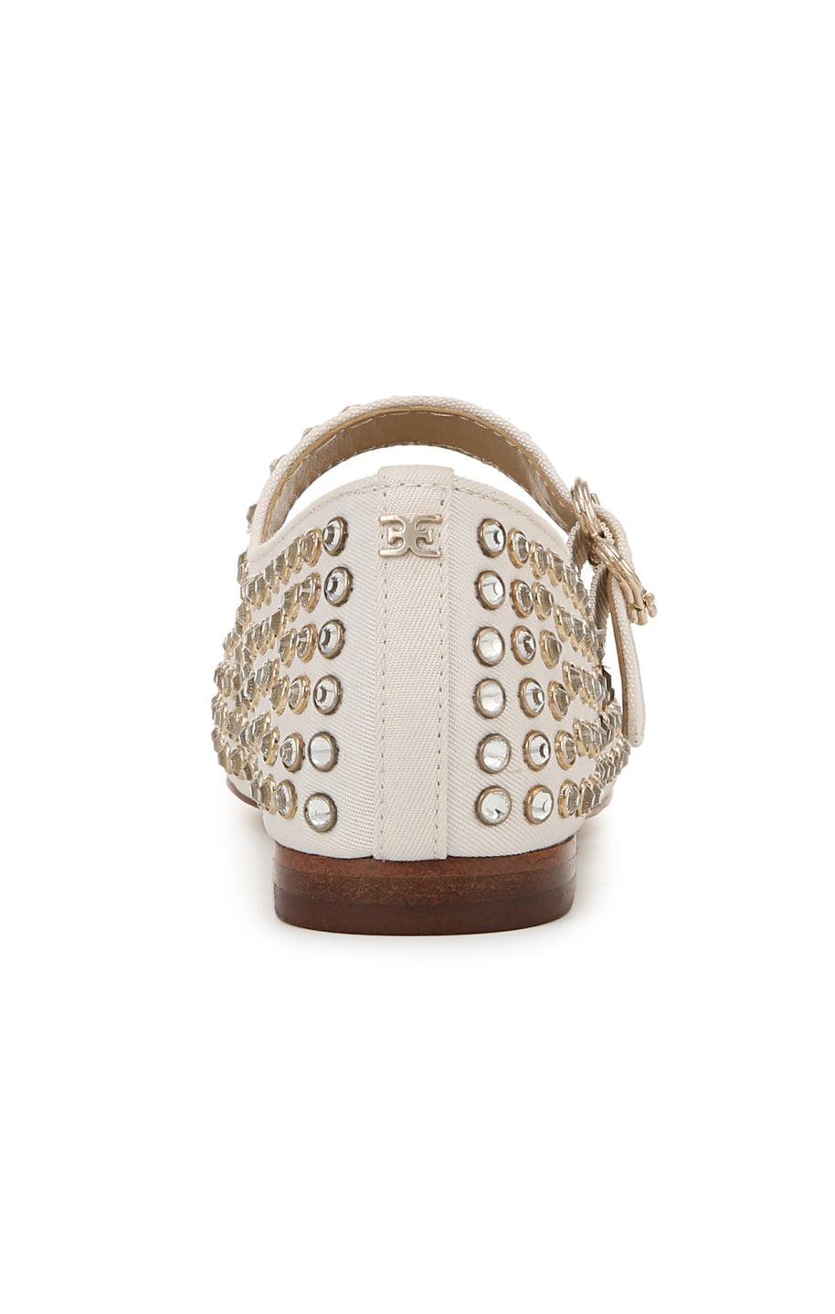 Sam Edelman Michaela Gem Ballet Flat ~ White Product Image