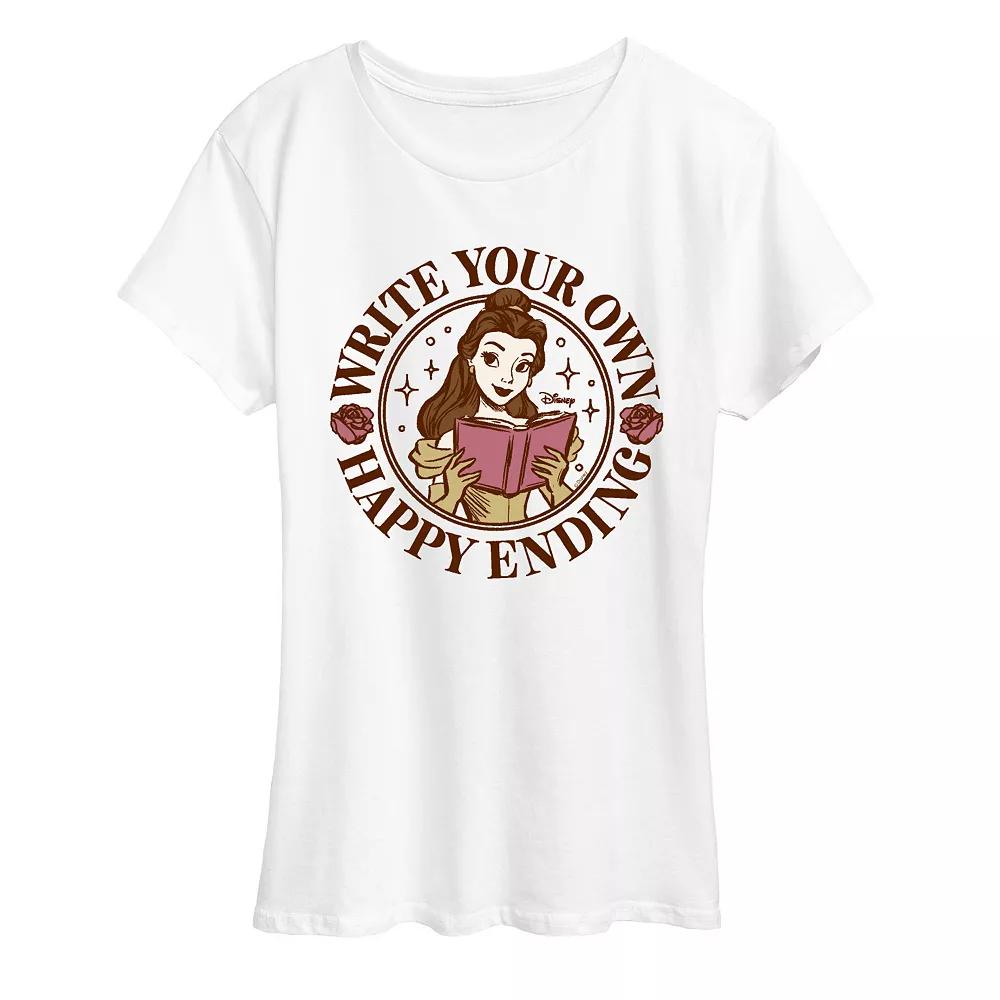 Women's Disney's Belle Write Your Own Happy Ending Graphic Tee,  Product Image