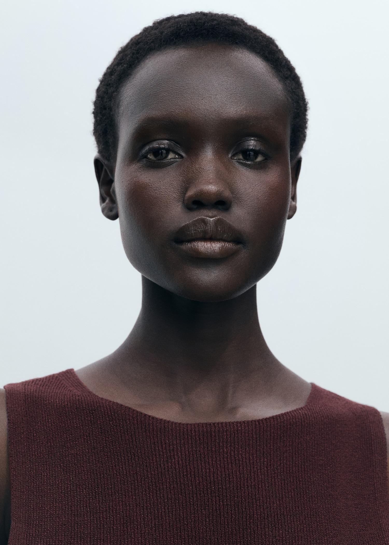 Fine ribbed knit top - Women | MANGO USA Product Image