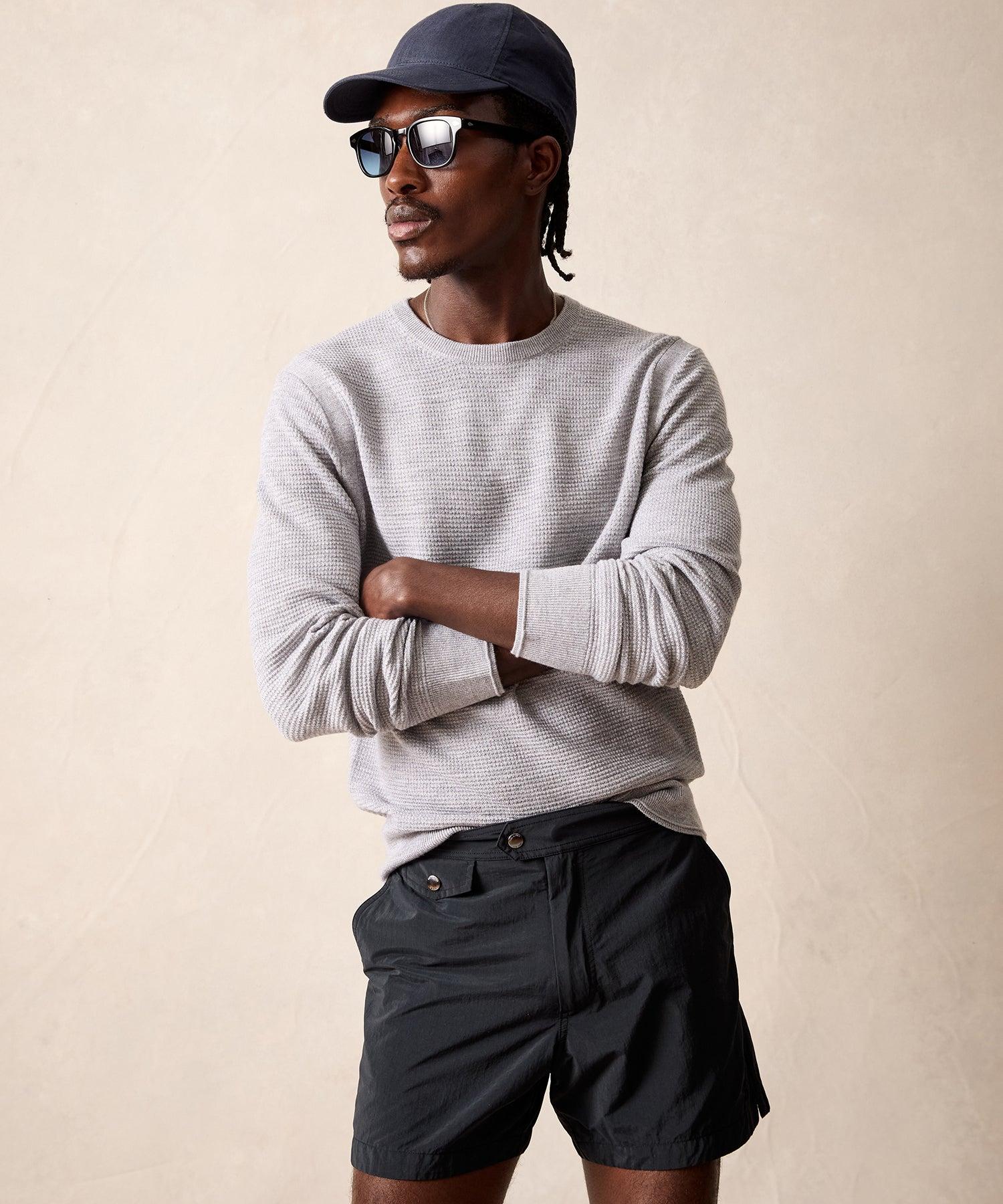 Merino Waffle Crew Product Image