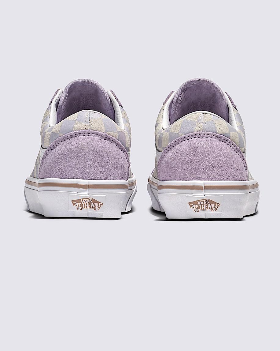 Old Skool Suede Checkerboard Shoe in Evening Haze Lavender / Grey| Vans US Product Image