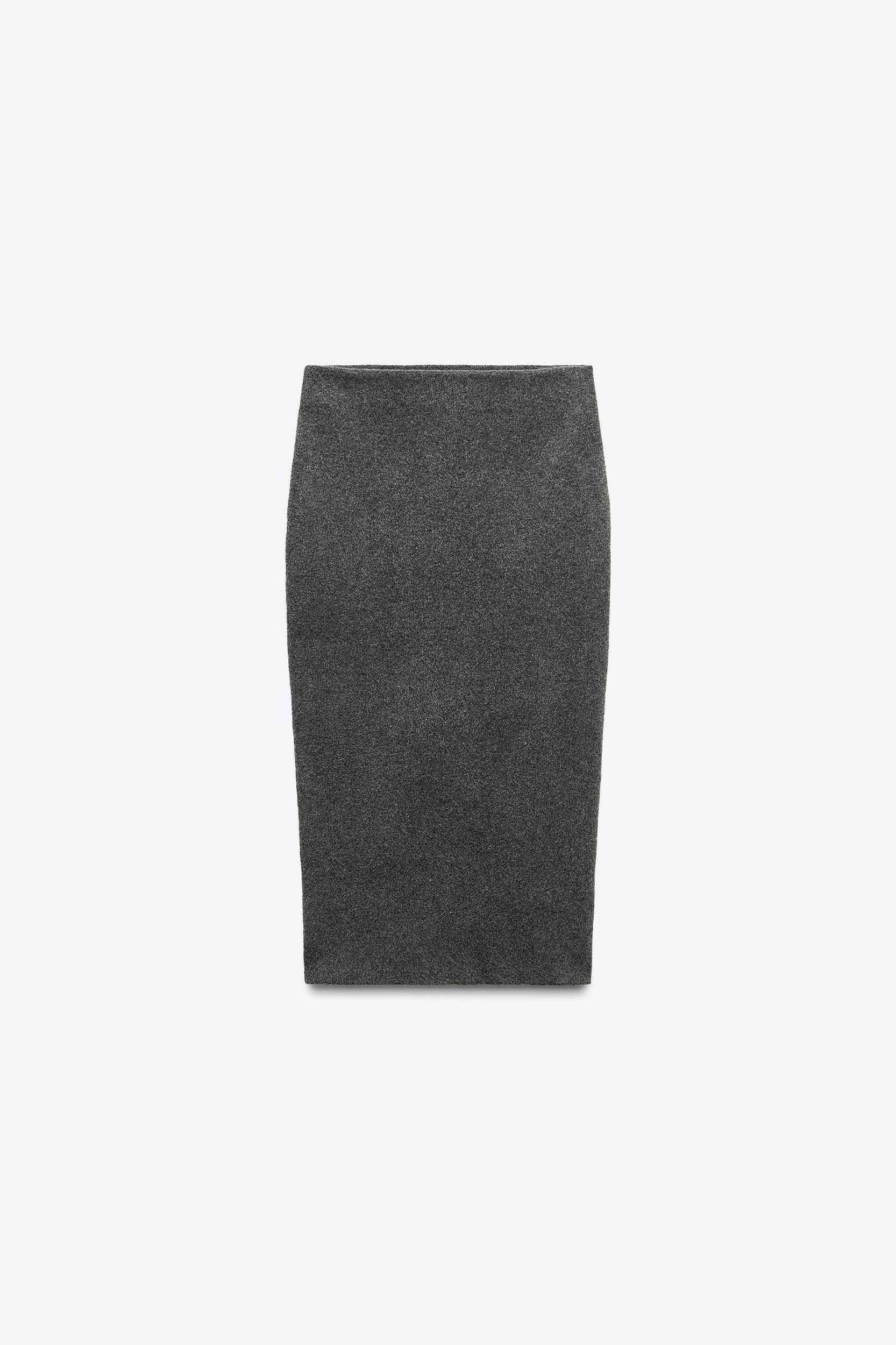 BASIC KNIT MIDI SKIRT Product Image
