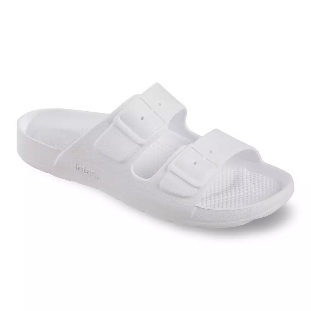 totes Solbounce Women's Molded Buckle Slide Sandals,  Product Image