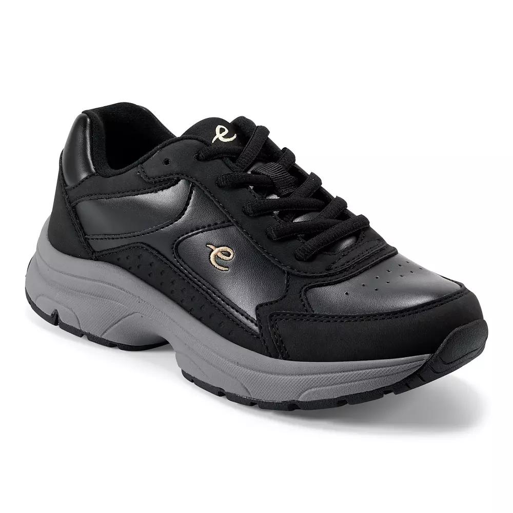 Easy Spirit Khari Women's Lace Up Sneakers, Size: 8.5 Wide, Black Product Image