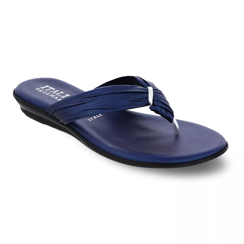 Women's Italian Shoemakers Aleena Flat Sandals, Size: 10, Blue Product Image