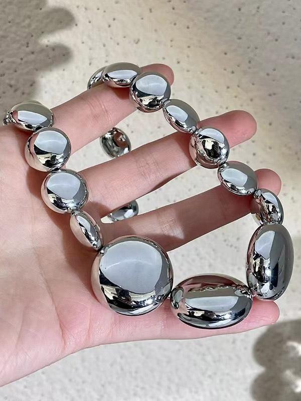 Shiny Solid Color Necklaces Accessories Product Image