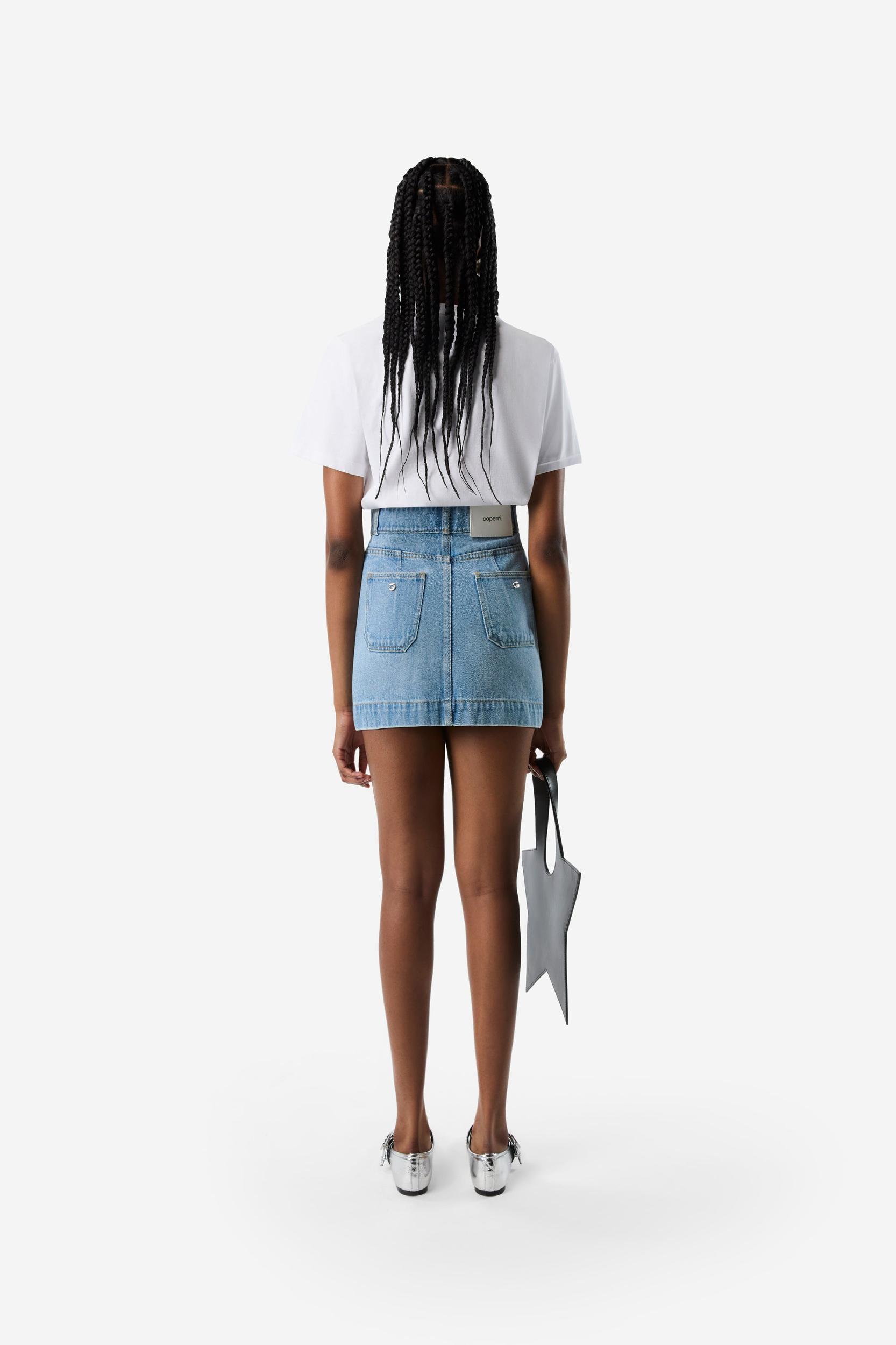 Four Pocket Denim Mini Skirt Product Image