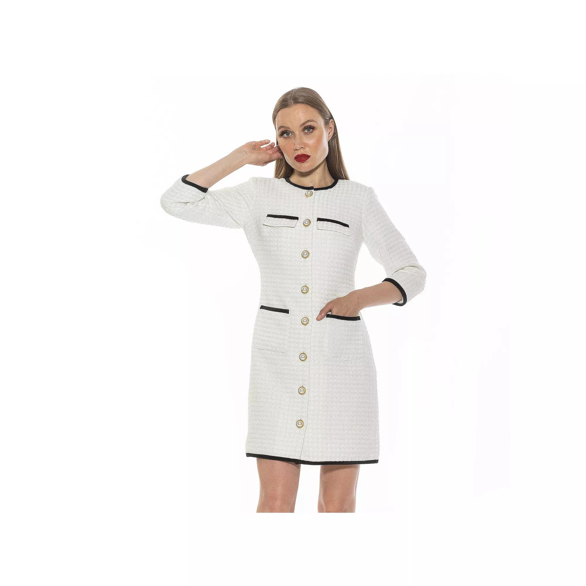 Women's ALEXIA ADMOR Kairo Tweed Dress,  Product Image