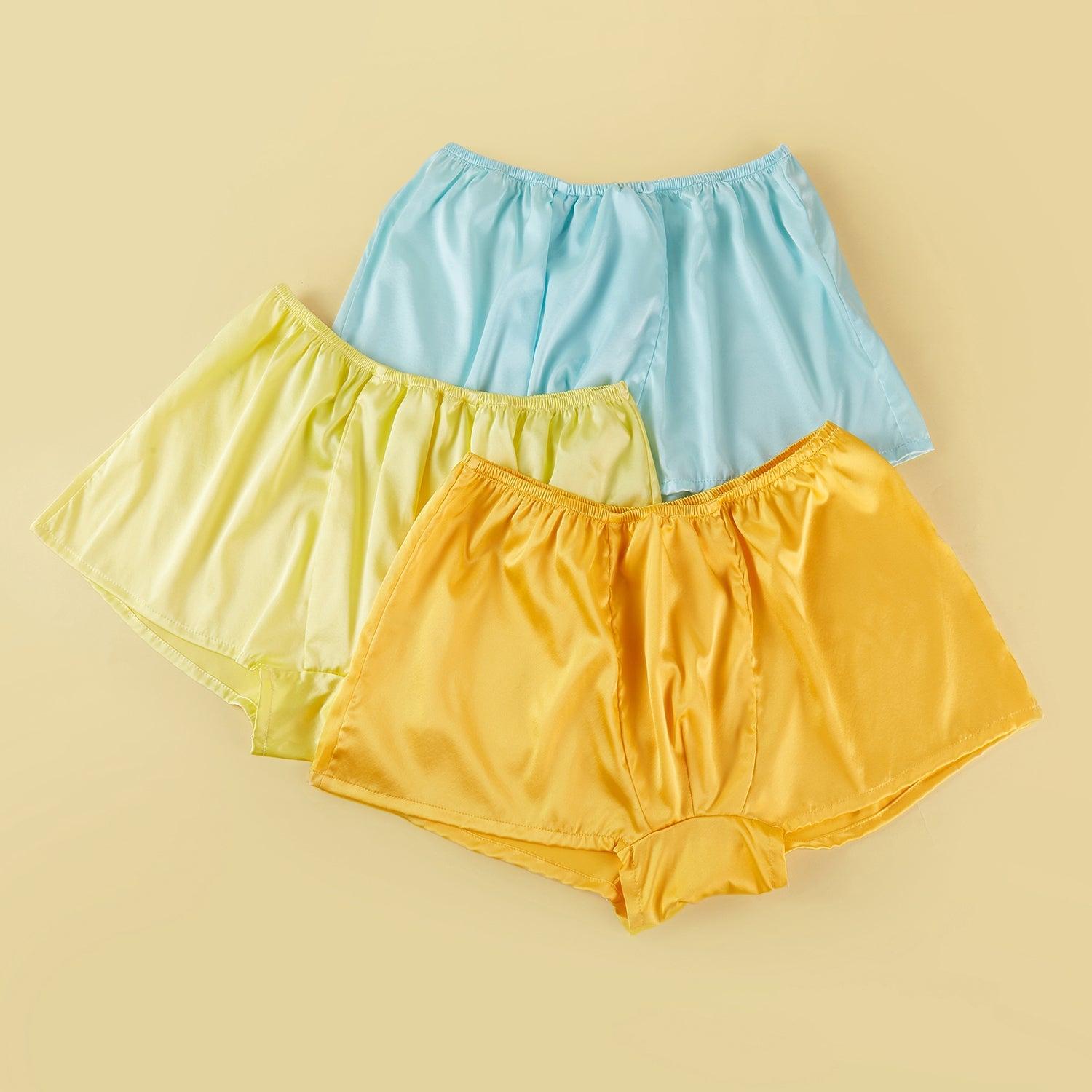 Set of 9 Pure Mulberry Silk Bikini Panties | Mid Waist | 22 Momme | Float Collection Product Image