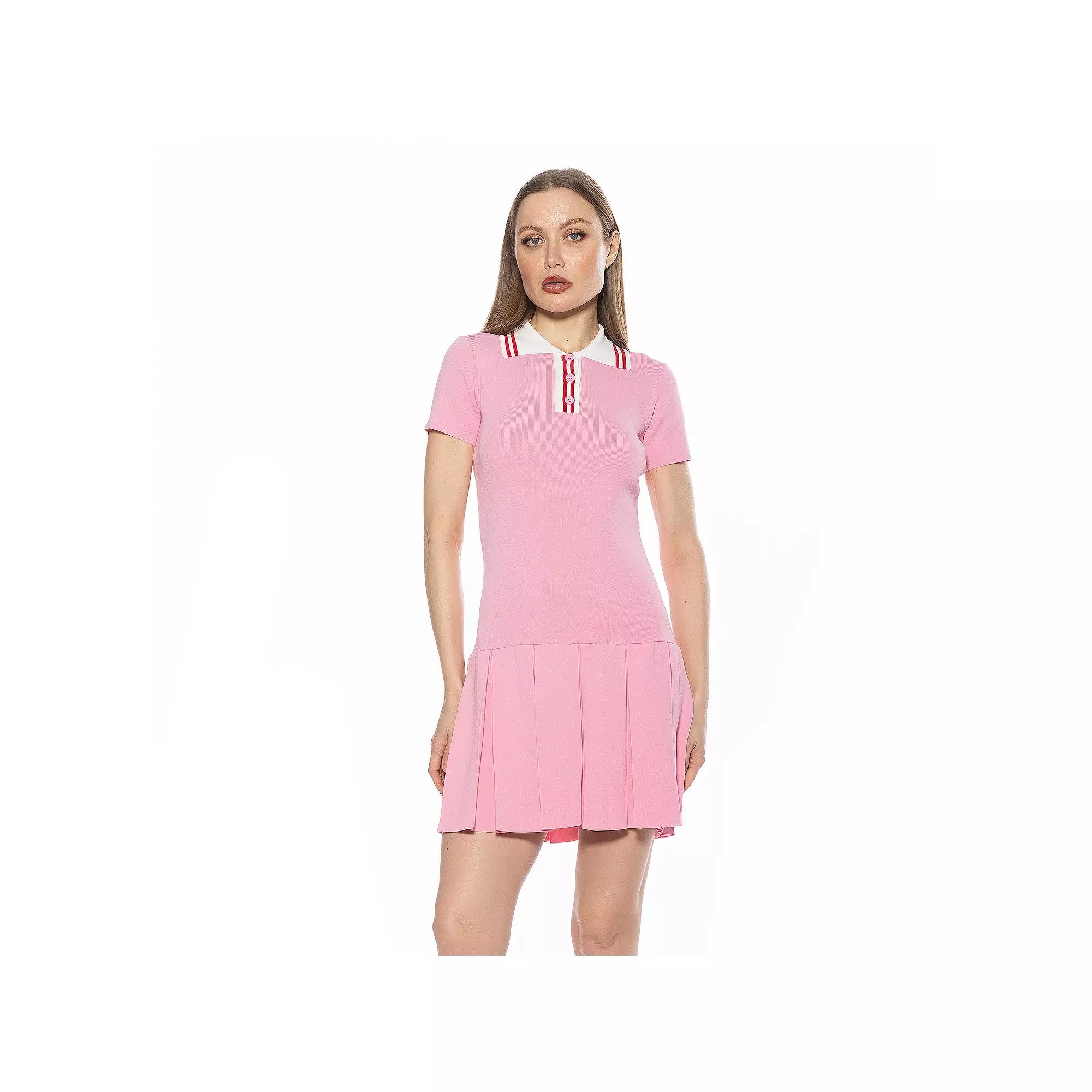 Women's ALEXIA ADMOR Rory Short Sleeve Fit & Flare Dress,  Product Image