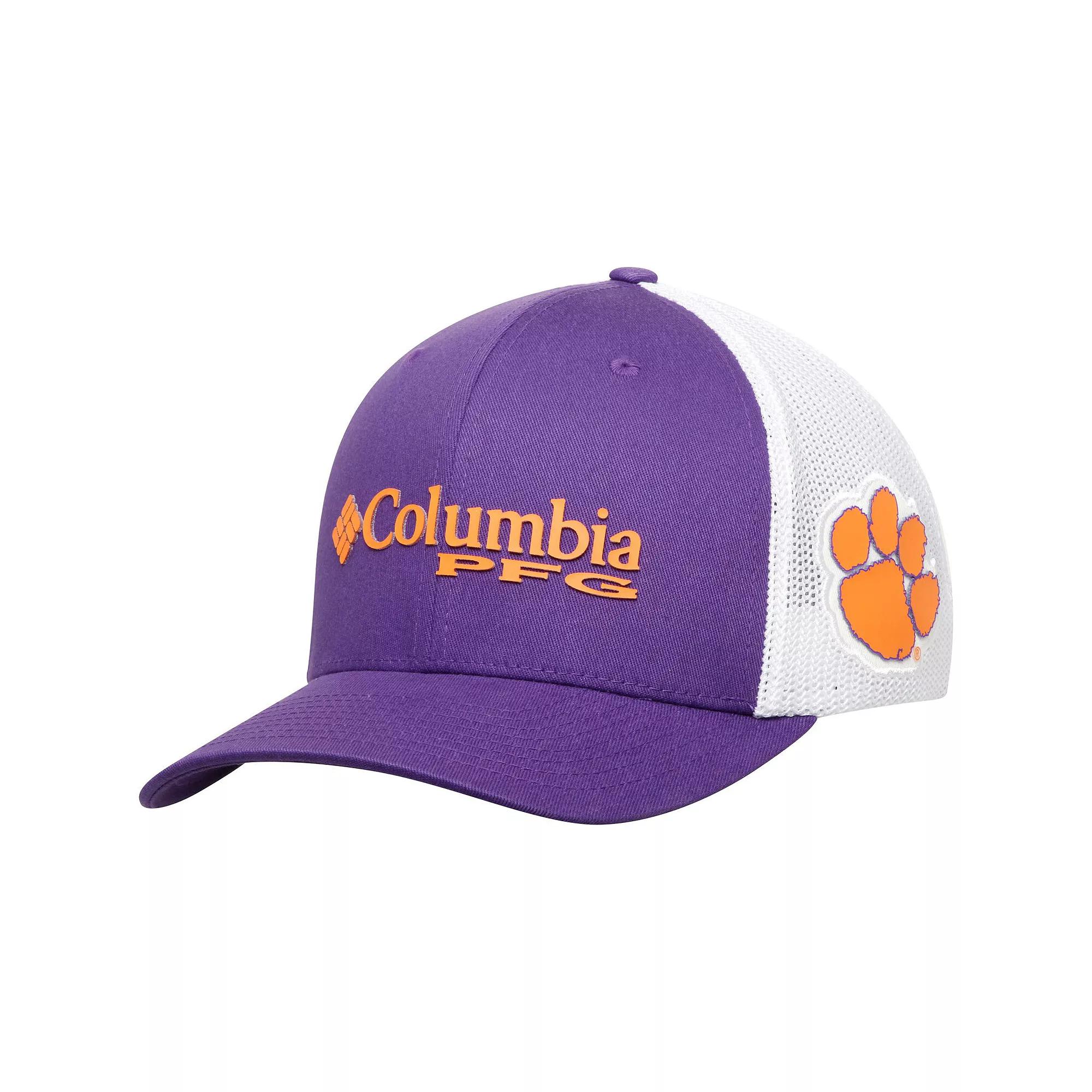 Men's Columbia Purple Clemson Tigers Collegiate PFG Flex Hat,  Product Image