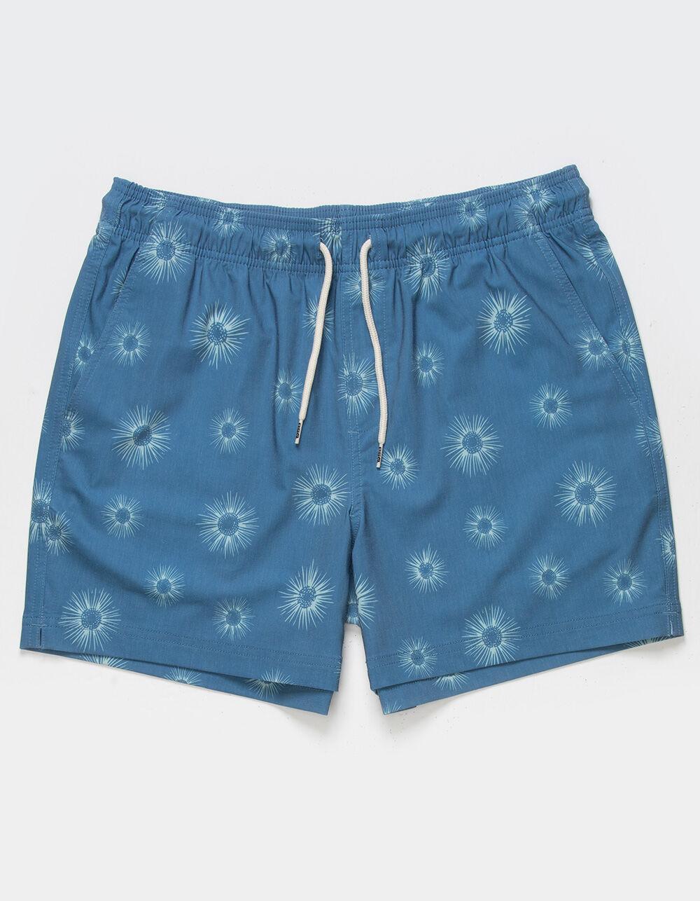 RSQ Mens Sunburst 5" Swim Shorts - NAVY Product Image