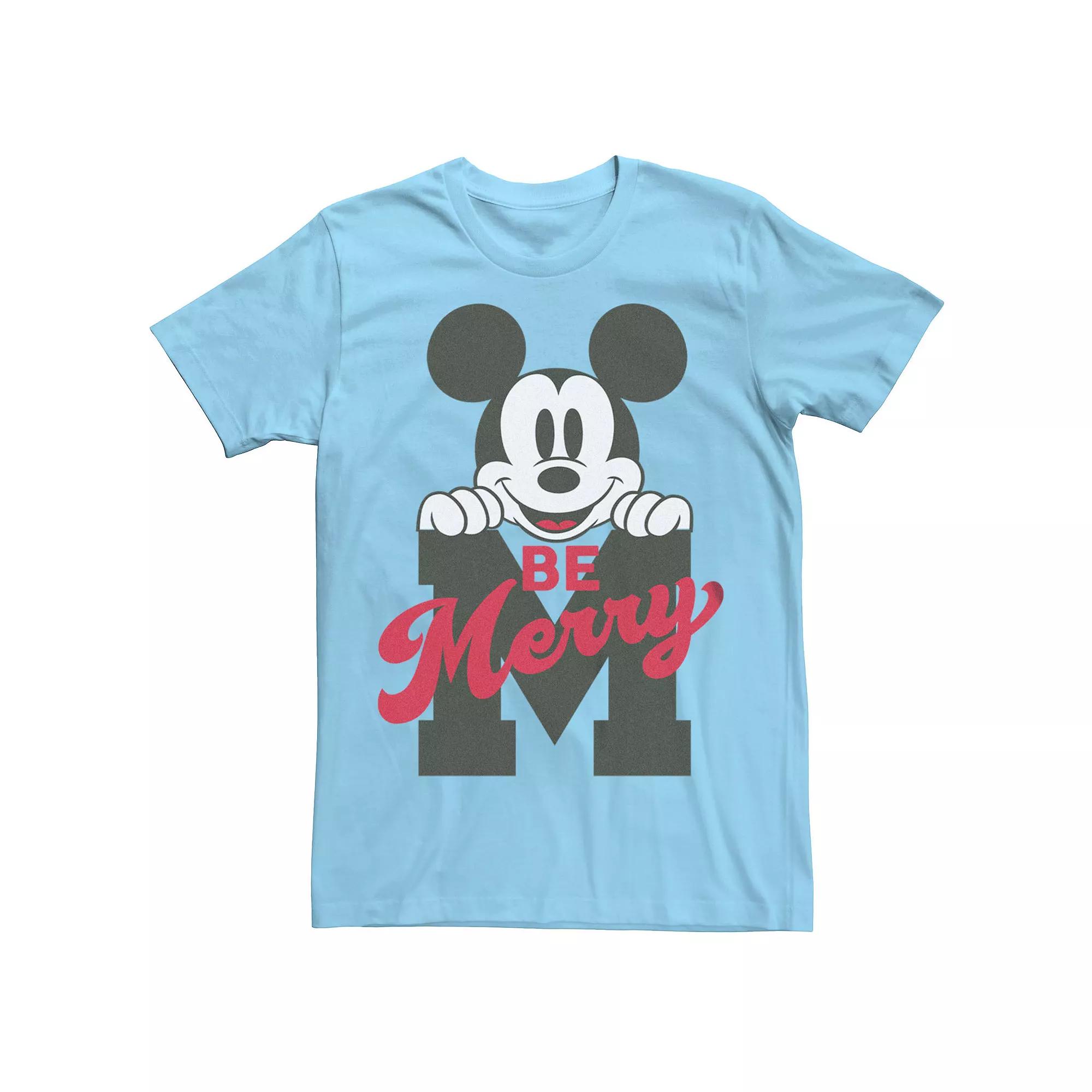 Disney's Mickey Mouse Men's Be Merry Tee,  Product Image