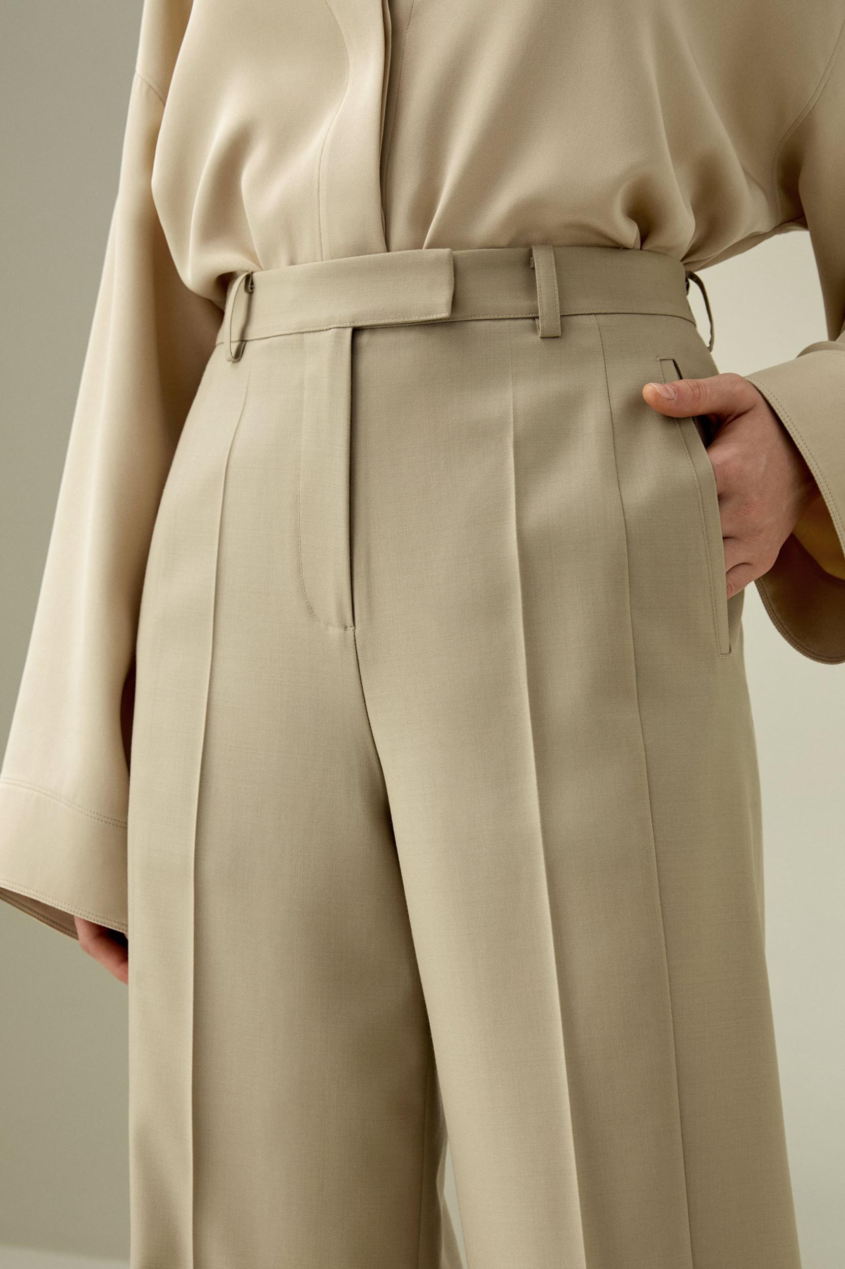 LILYSILK Women'S Wool Slacks - Black Wool Silk Blend - Ultimate Luxury Machine Washable Trousers 16 Product Image