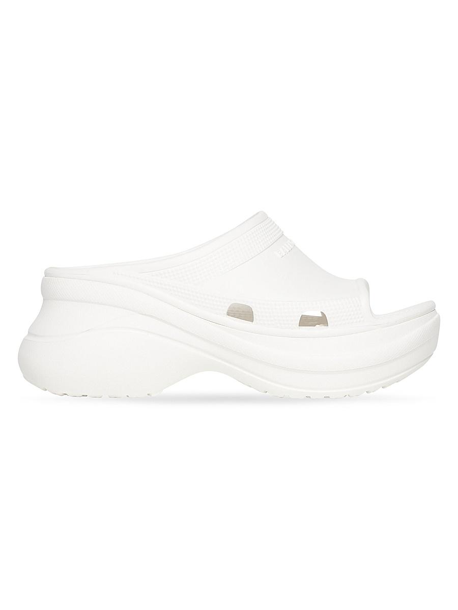 Womens Pool Crocs Slide Sandals Product Image