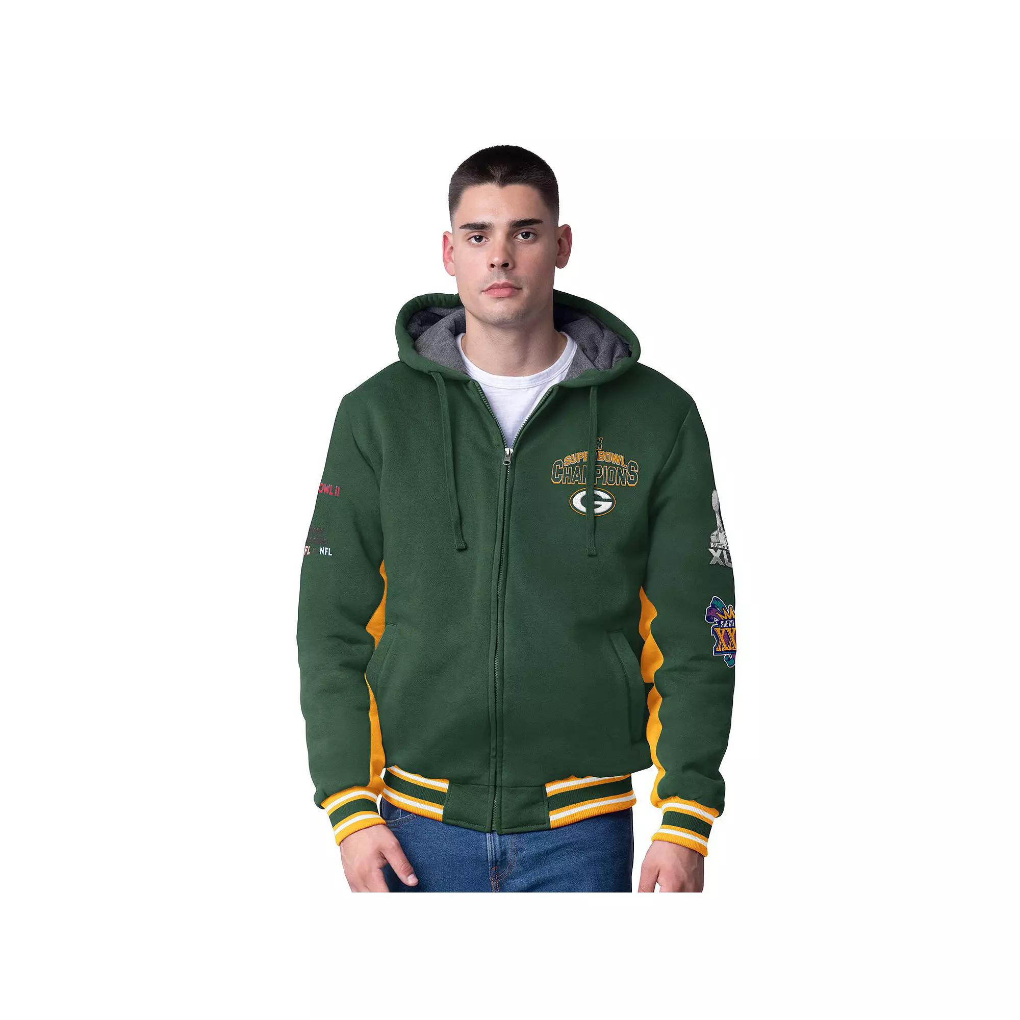 Men's G-III Extreme Green Green Bay Packers No Huddle Commemorative Full-Zip Hoodie Jacket,  Product Image