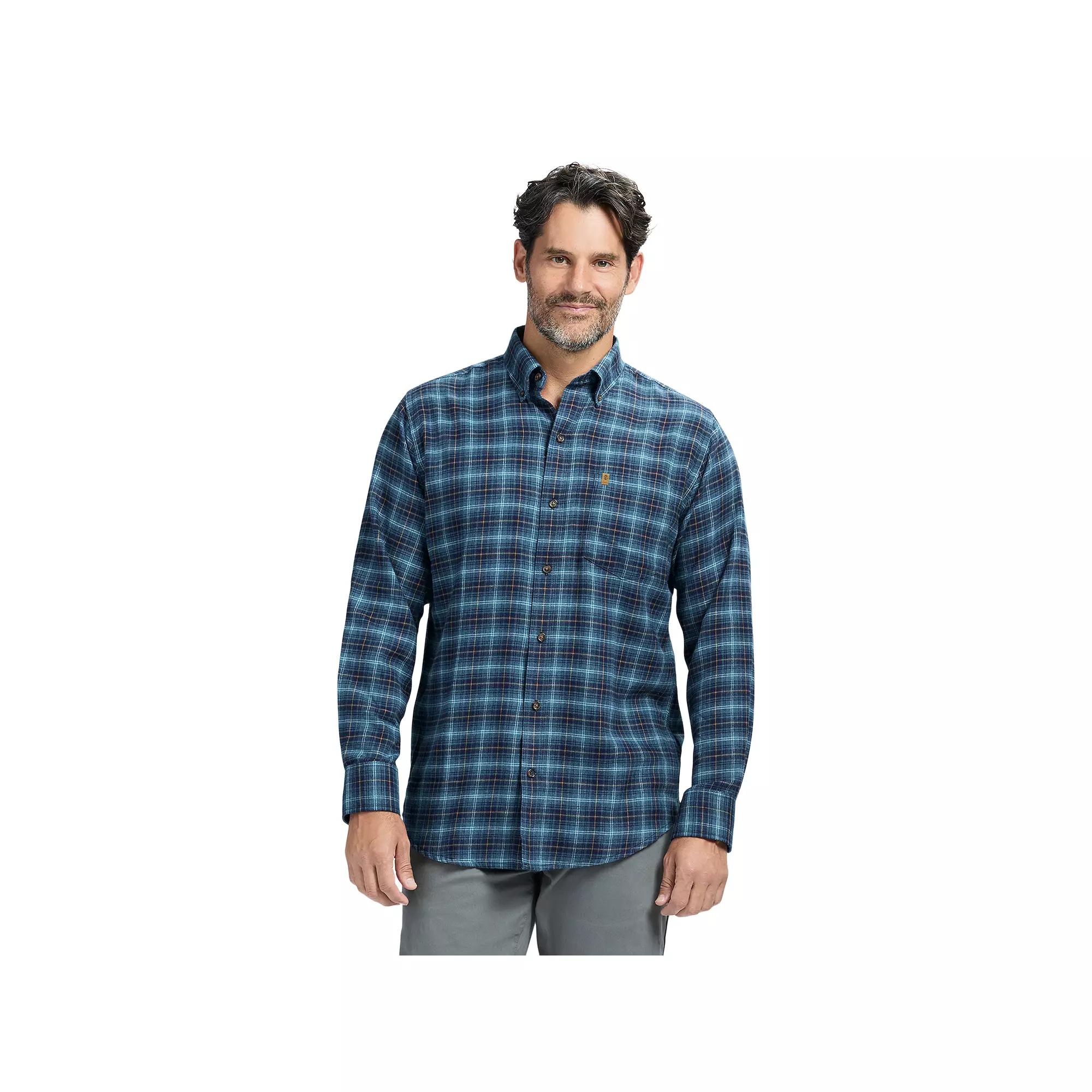 Men's IZOD Stratton Flannel Long Sleeve Button Down Shirt,  Product Image
