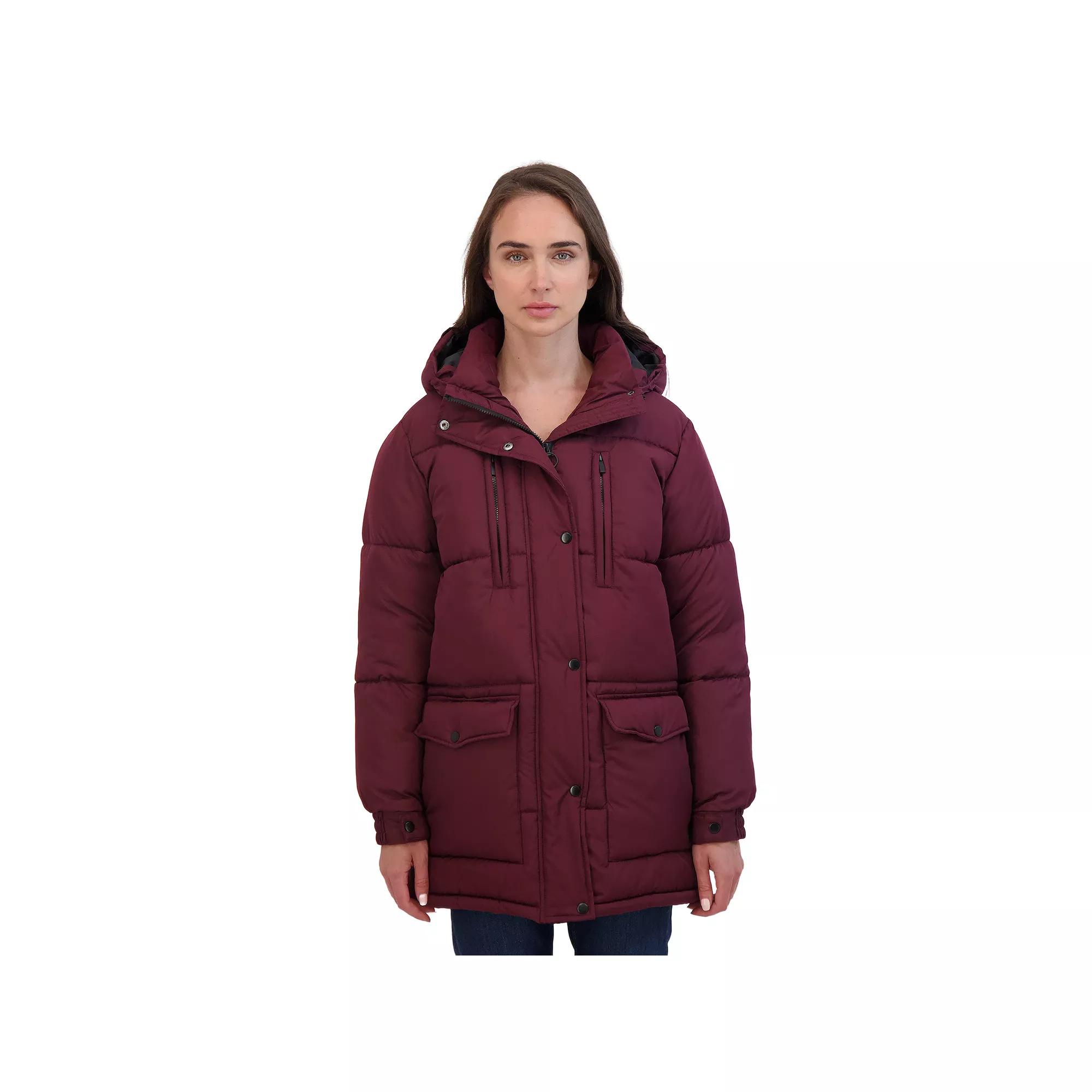 Juniors' Sebby Hooded Parka Puffer Coat, Women's,  Product Image