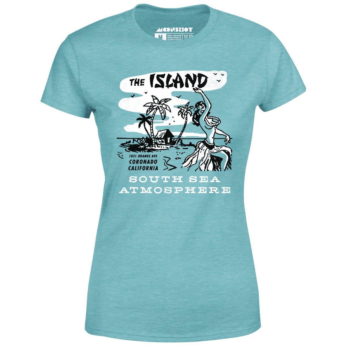 The Island Cafe v2 - Coronado, CA - Vintage Tiki Bar - Women's T-Shirt Female Product Image