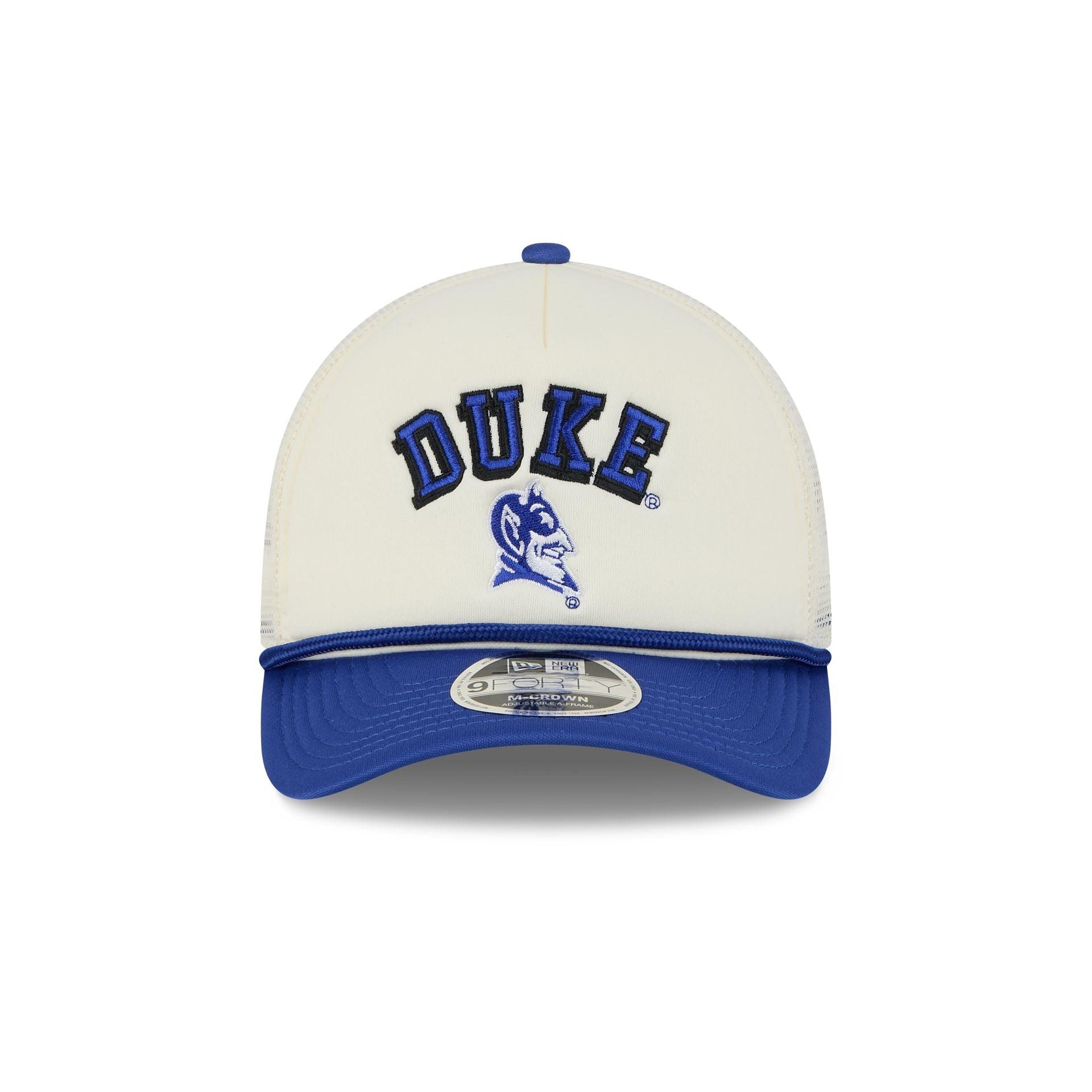 Duke Blue Devils Chrome Arch 9FORTY M-Crown A-Frame Trucker Hat Male Product Image