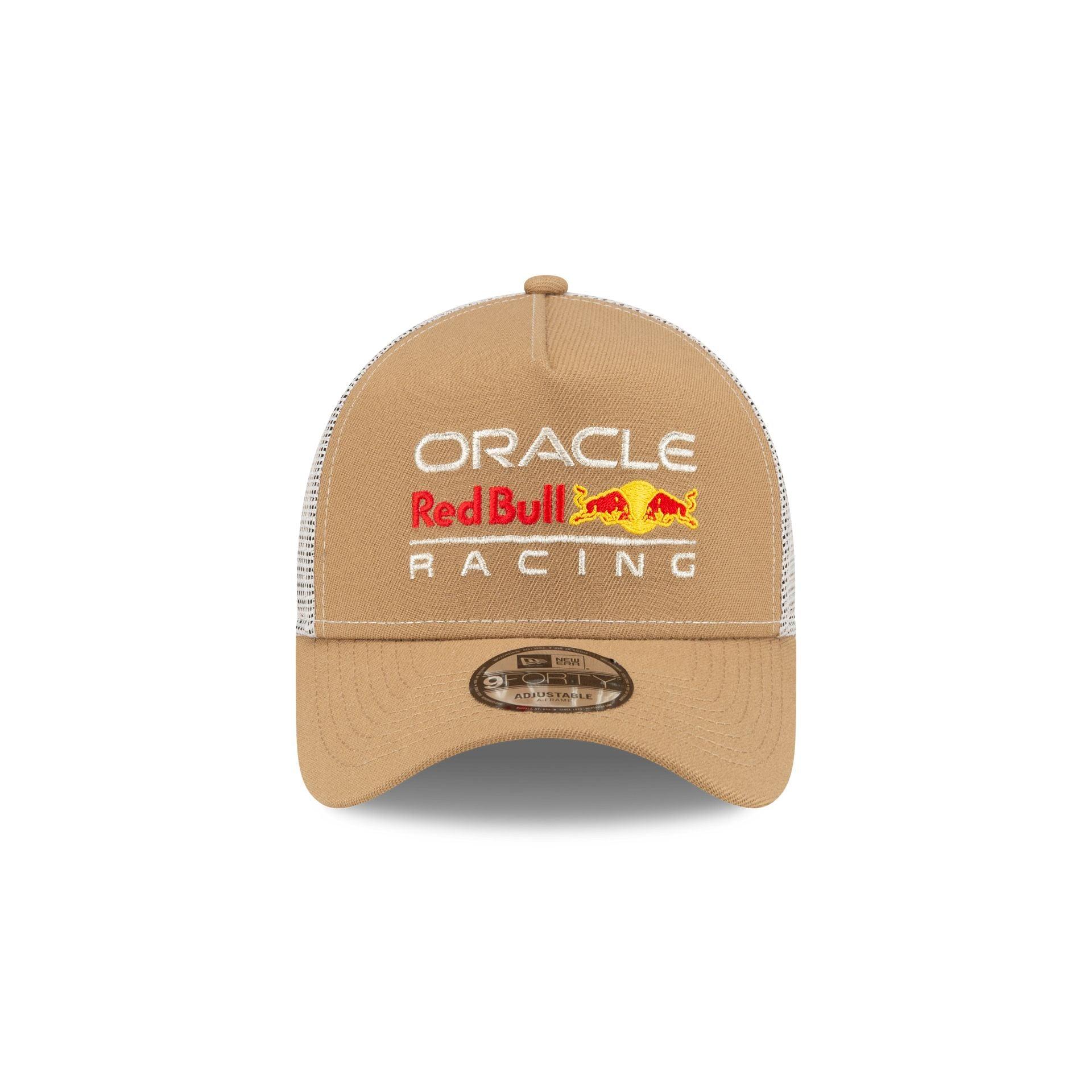 Oracle Red Bull Racing Essential Khaki 9FORTY A-Frame Trucker Hat Male Product Image
