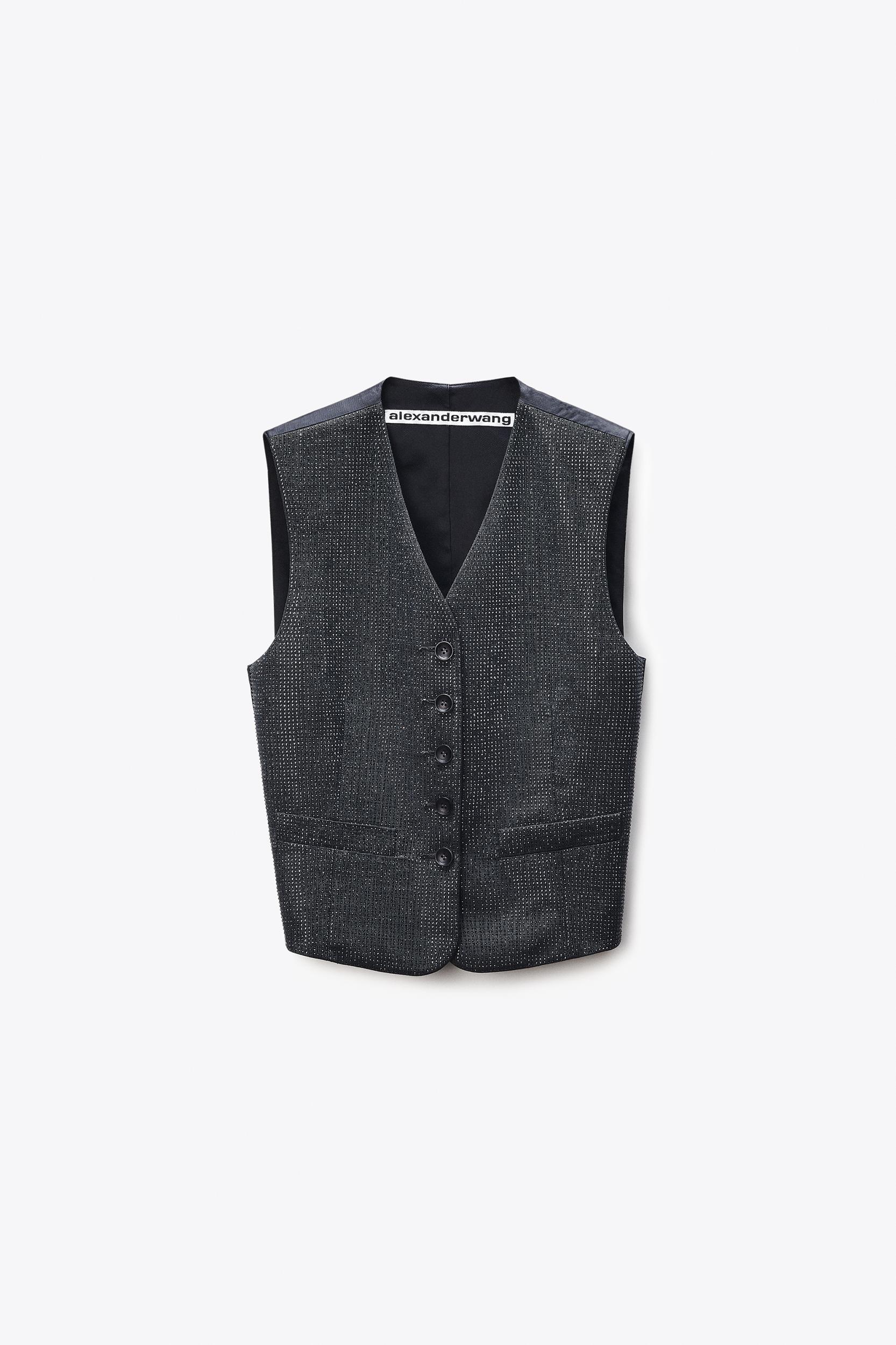 Tailored Vest In Wool Mohair Product Image