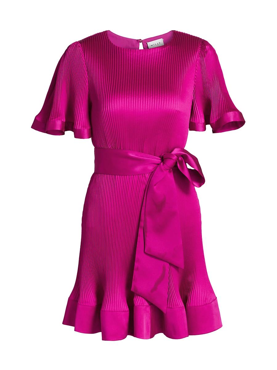 Womens Lumi Solid Pleated Dress Size 0 Product Image