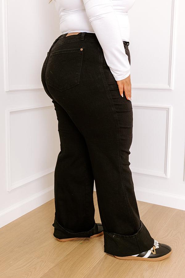 JUDY BLUE Kiara High Waist Wide Leg Jean Curves Product Image