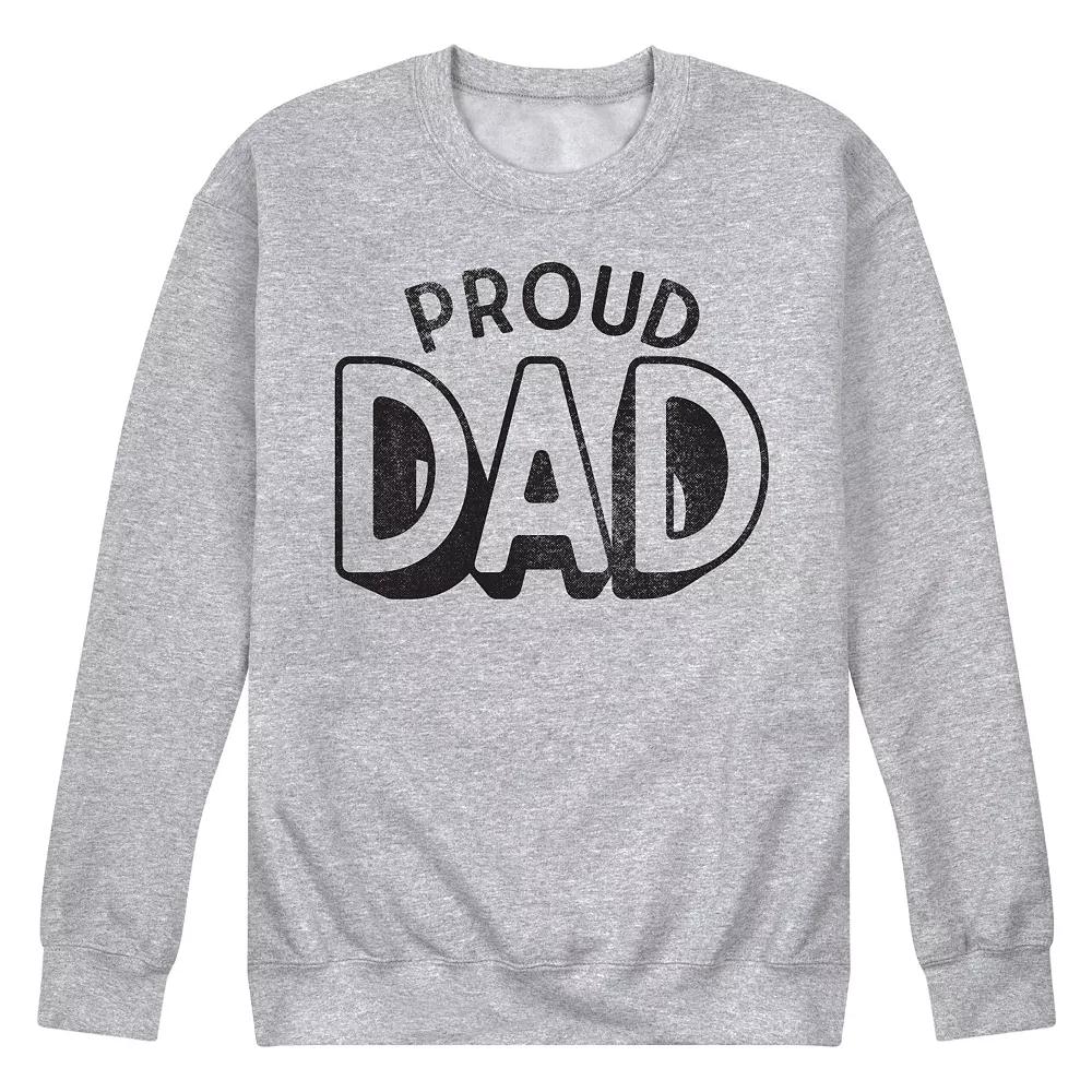Men's Proud Dad Fleece Sweatshirt,  Product Image