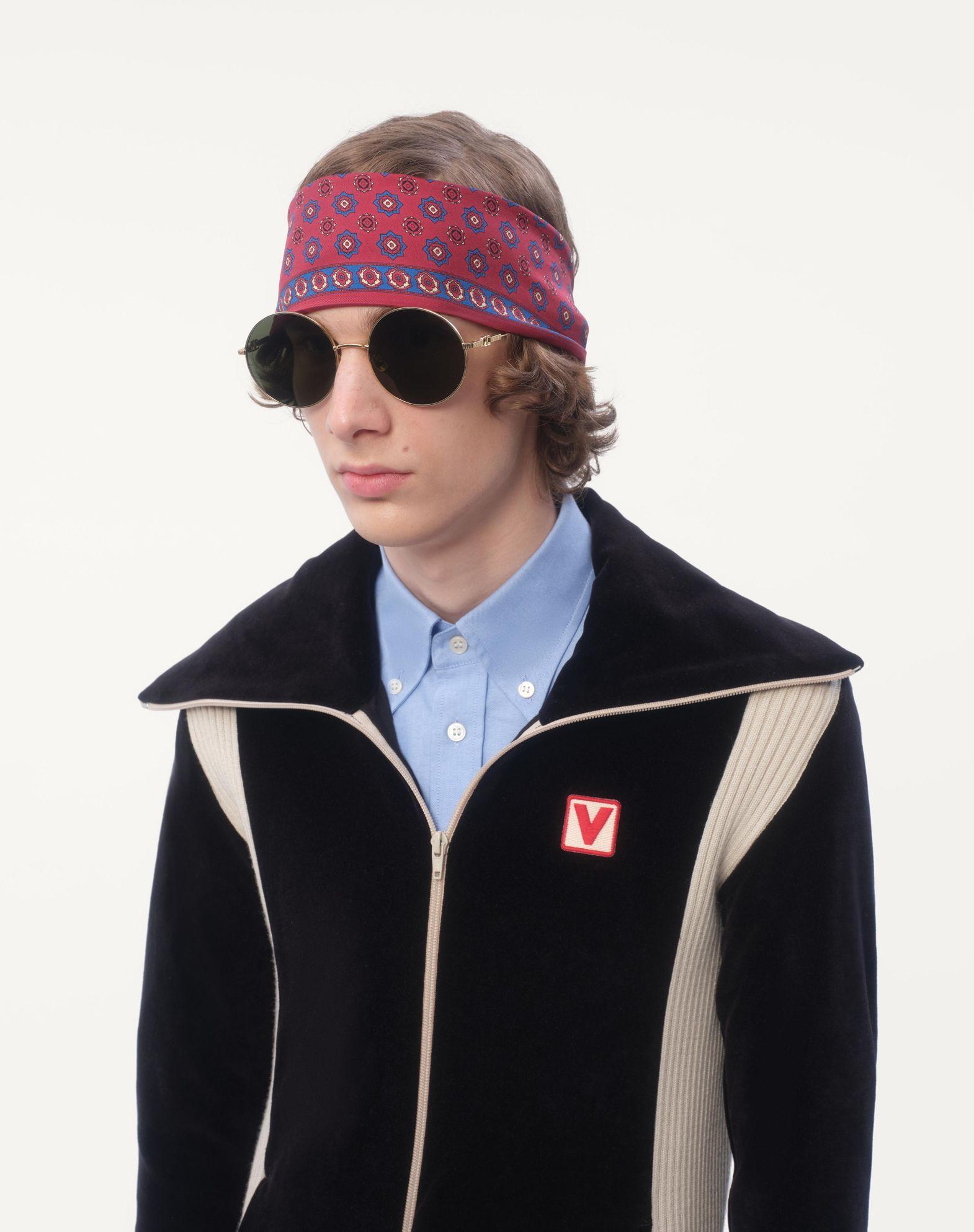 Chamber Silk Bandeau Scarf With Fringe Product Image