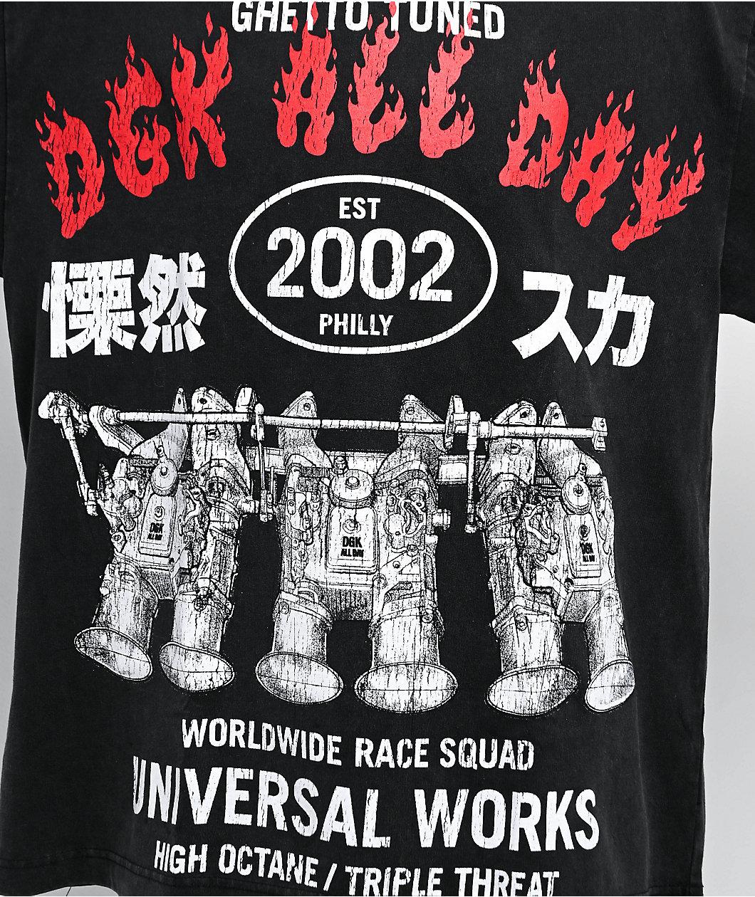 DGK Hakosuka Heavyweight Black Wash T-Shirt Product Image