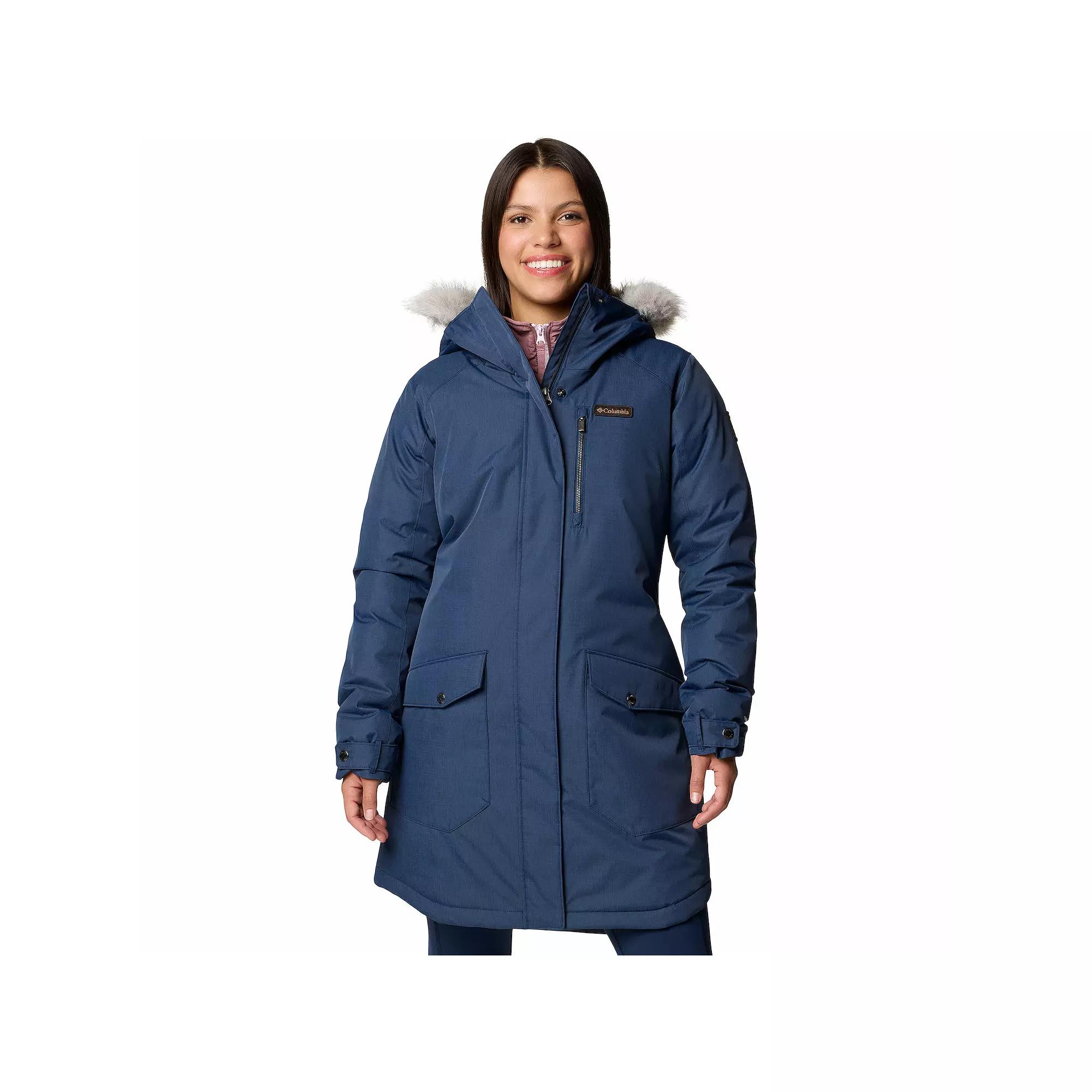 Women's Columbia Suttle Mountain Faux Fur Long Insulated Jacket,  Product Image