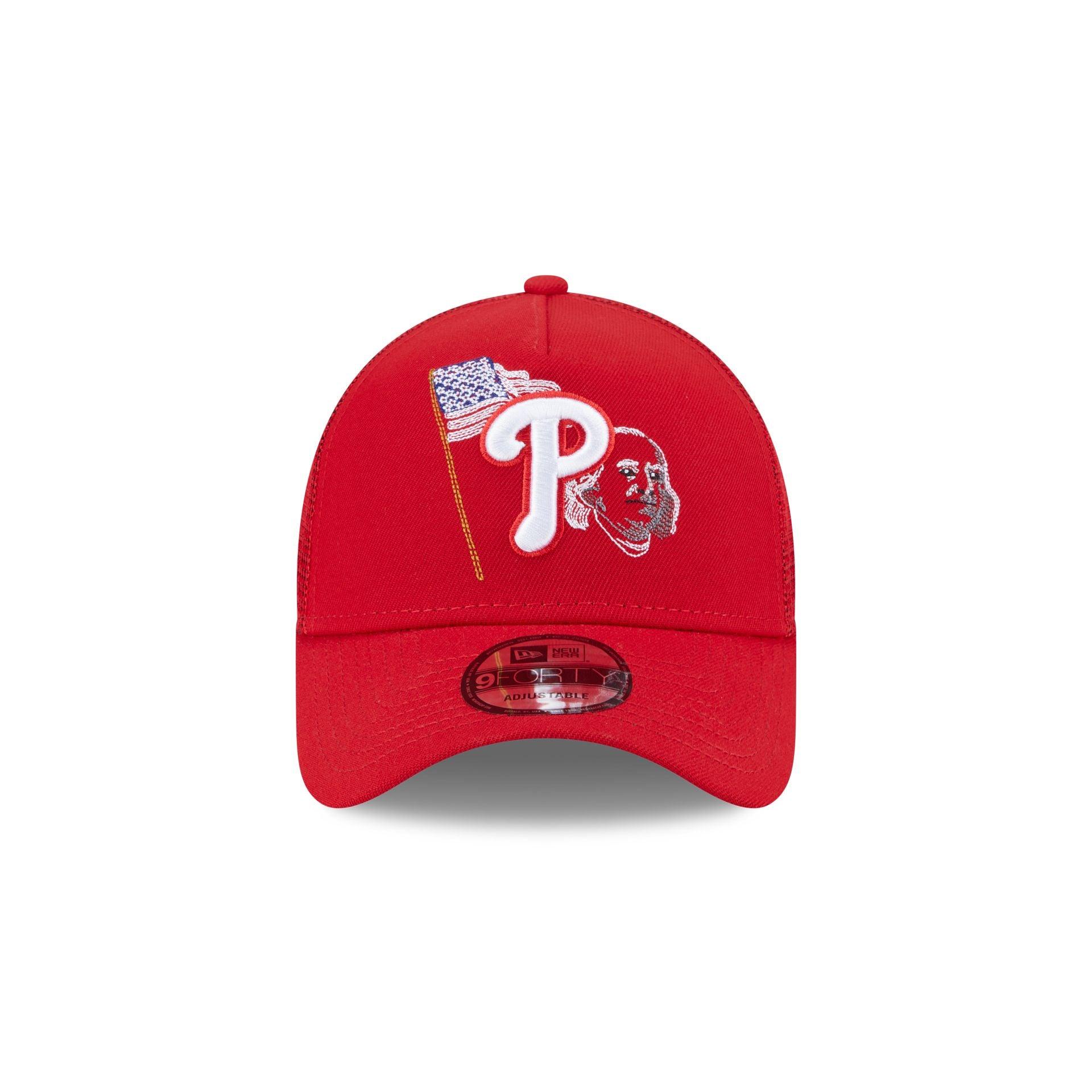 Philadelphia Phillies State Stitch 9FORTY A-Frame Trucker Hat Male Product Image