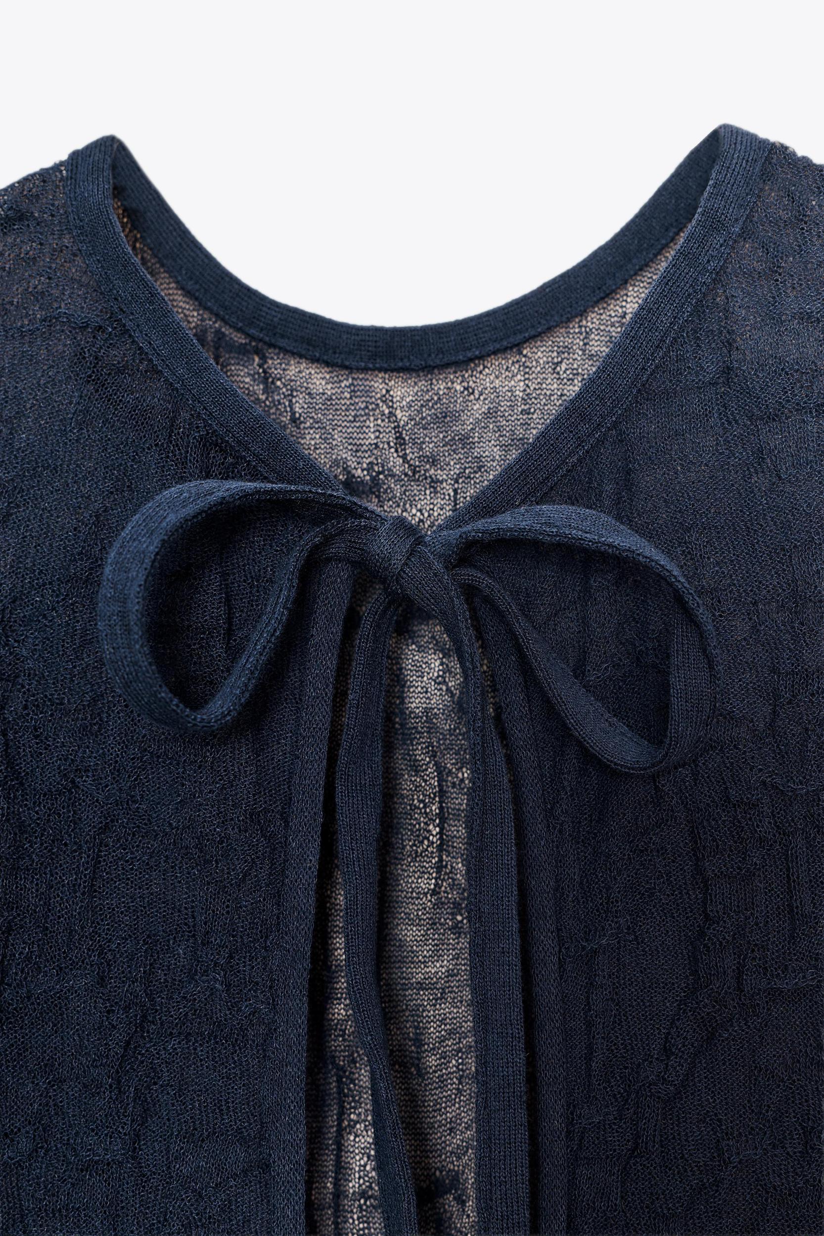 WRINKLED EFFECT FINE KNIT MIDI DRESS Product Image