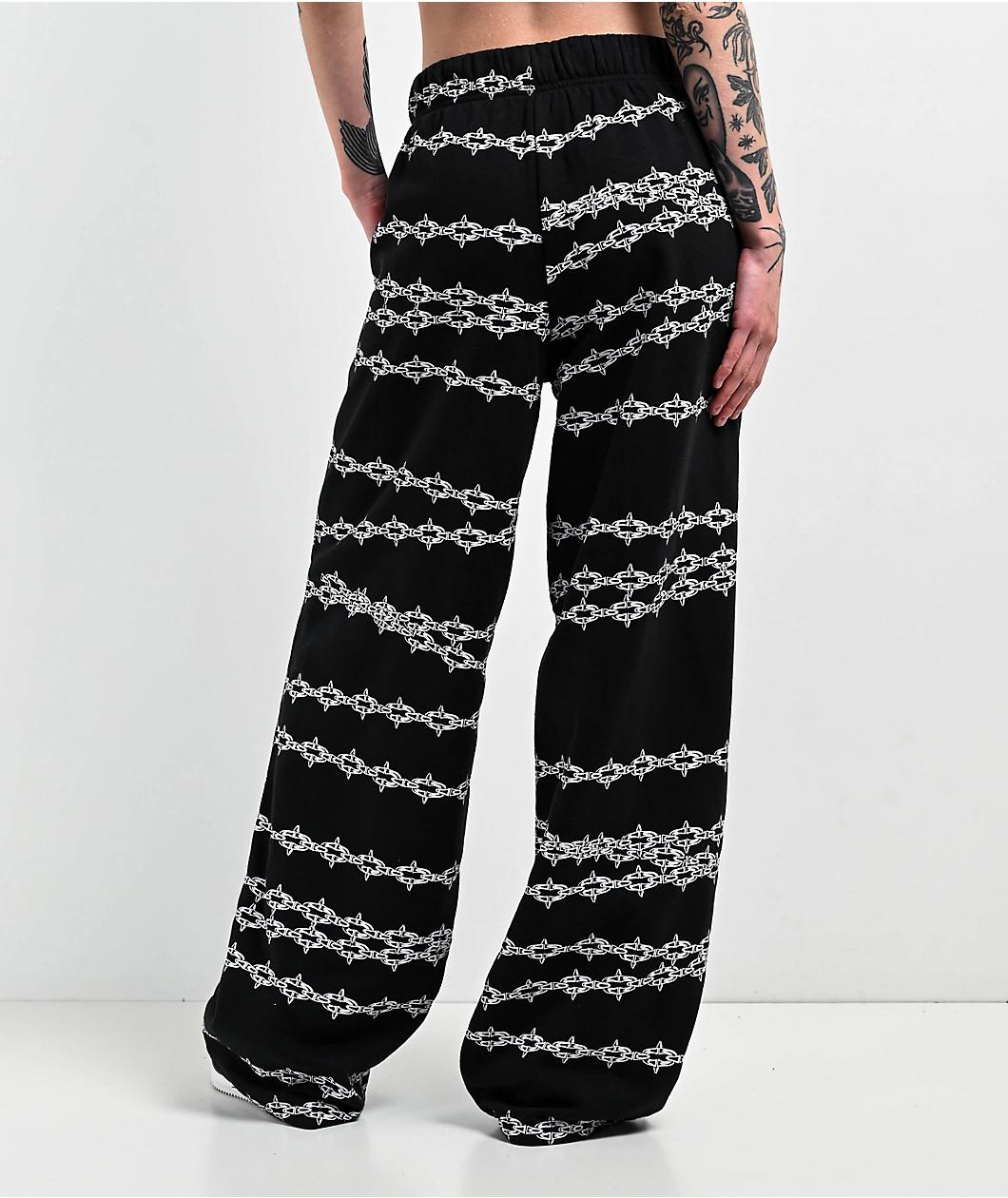 Lurking Class by Sketchy Tank Spiked Chain Black Sweatpants Product Image