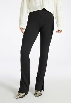 JustFab Margaux Platform Loafer Pump Womens Black/ White Size 8.5 Product Image