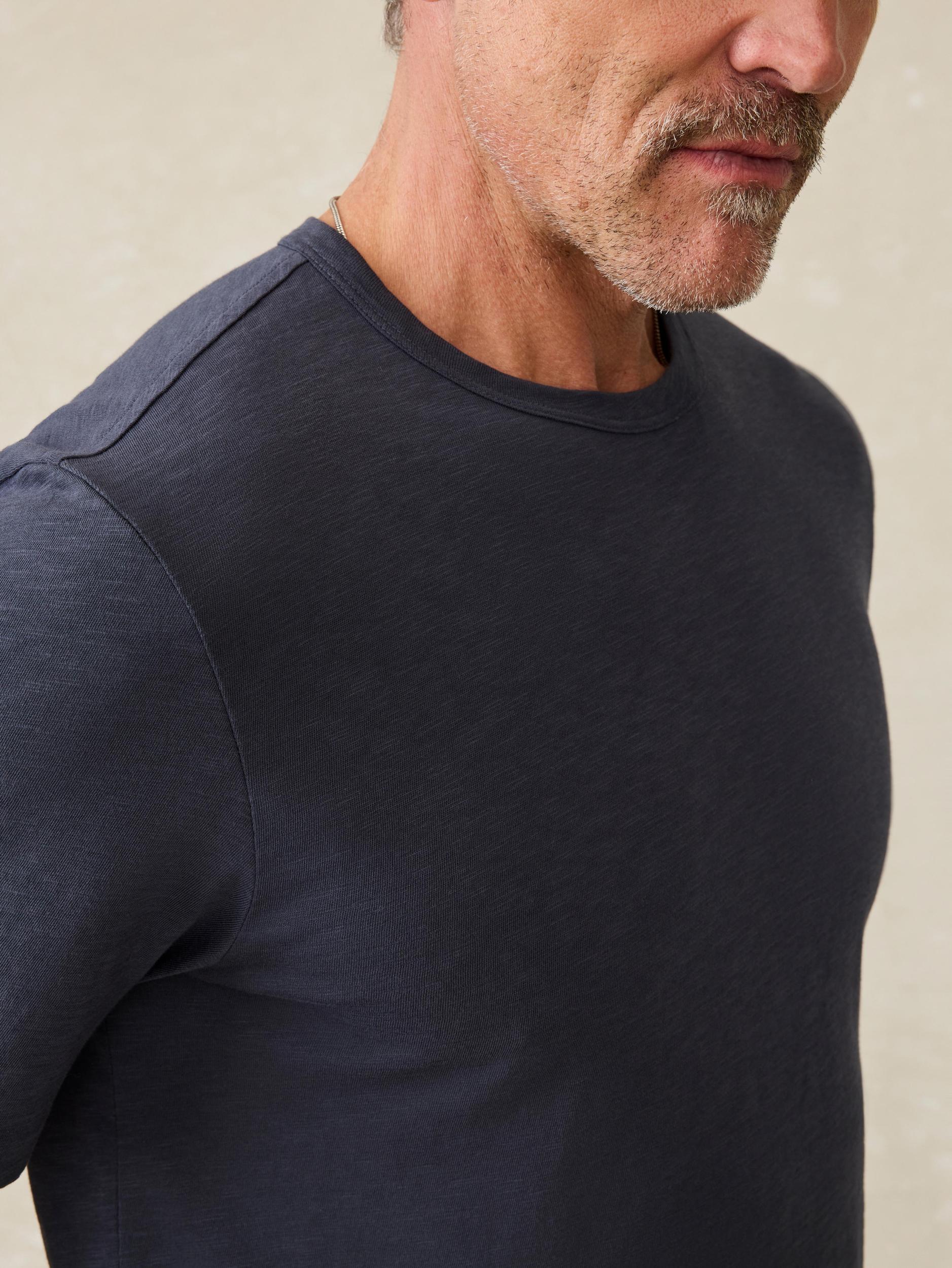 Sunwashed Regenerative Tee - Dune Navy Male Product Image