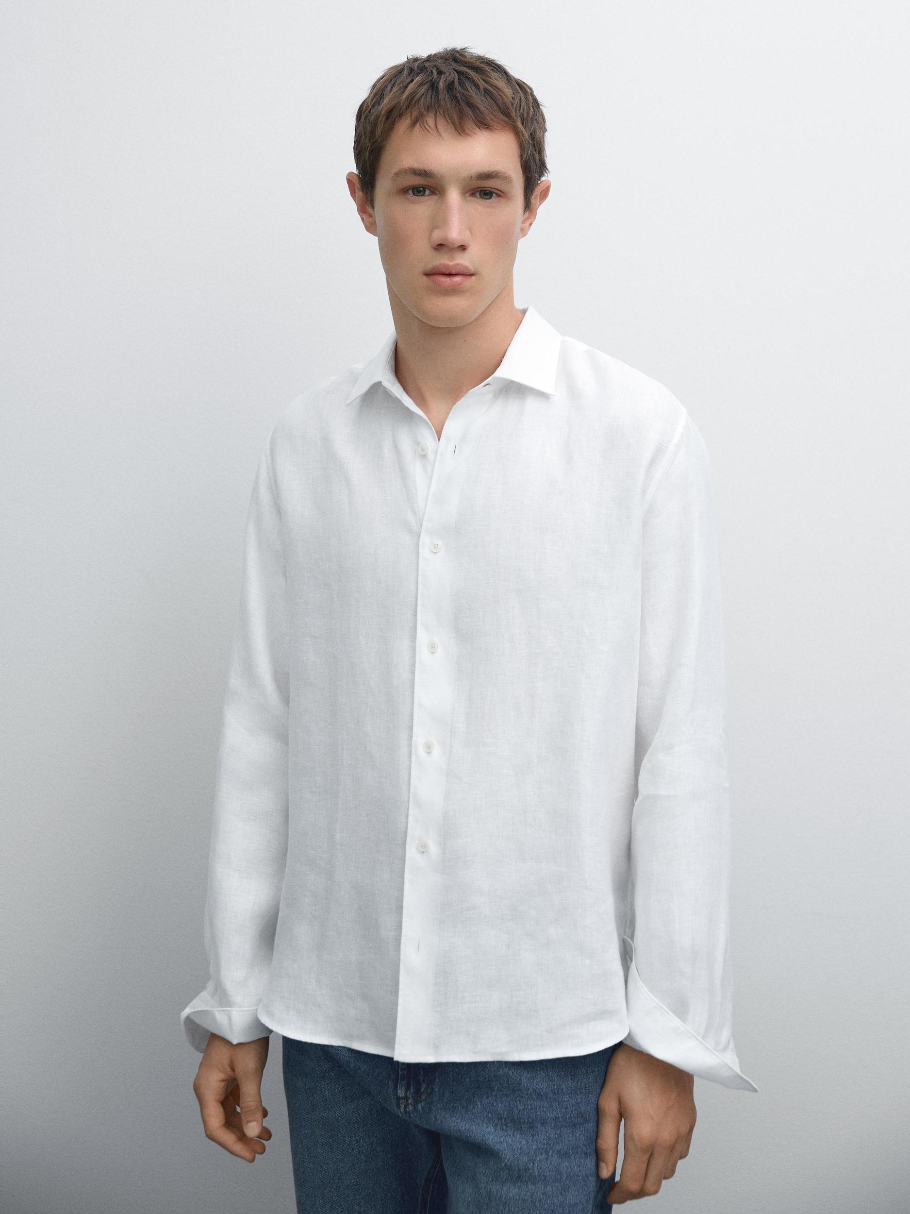 Lightweight regular fit twill shirt Product Image