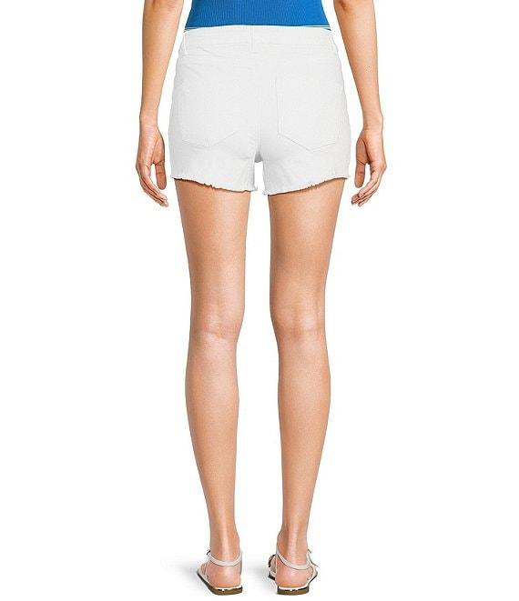 Copper Key Long Cut Off Denim Shorts Product Image