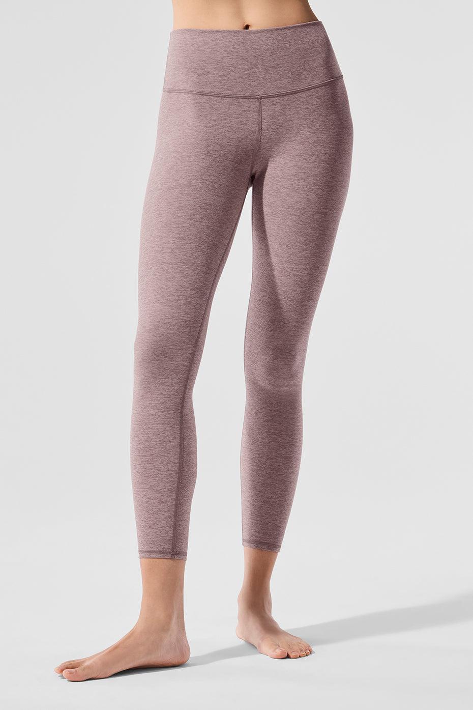 Alosoft High-Waist 7/8 Highlight Legging - Dark Pink Quartz Heather Female Product Image