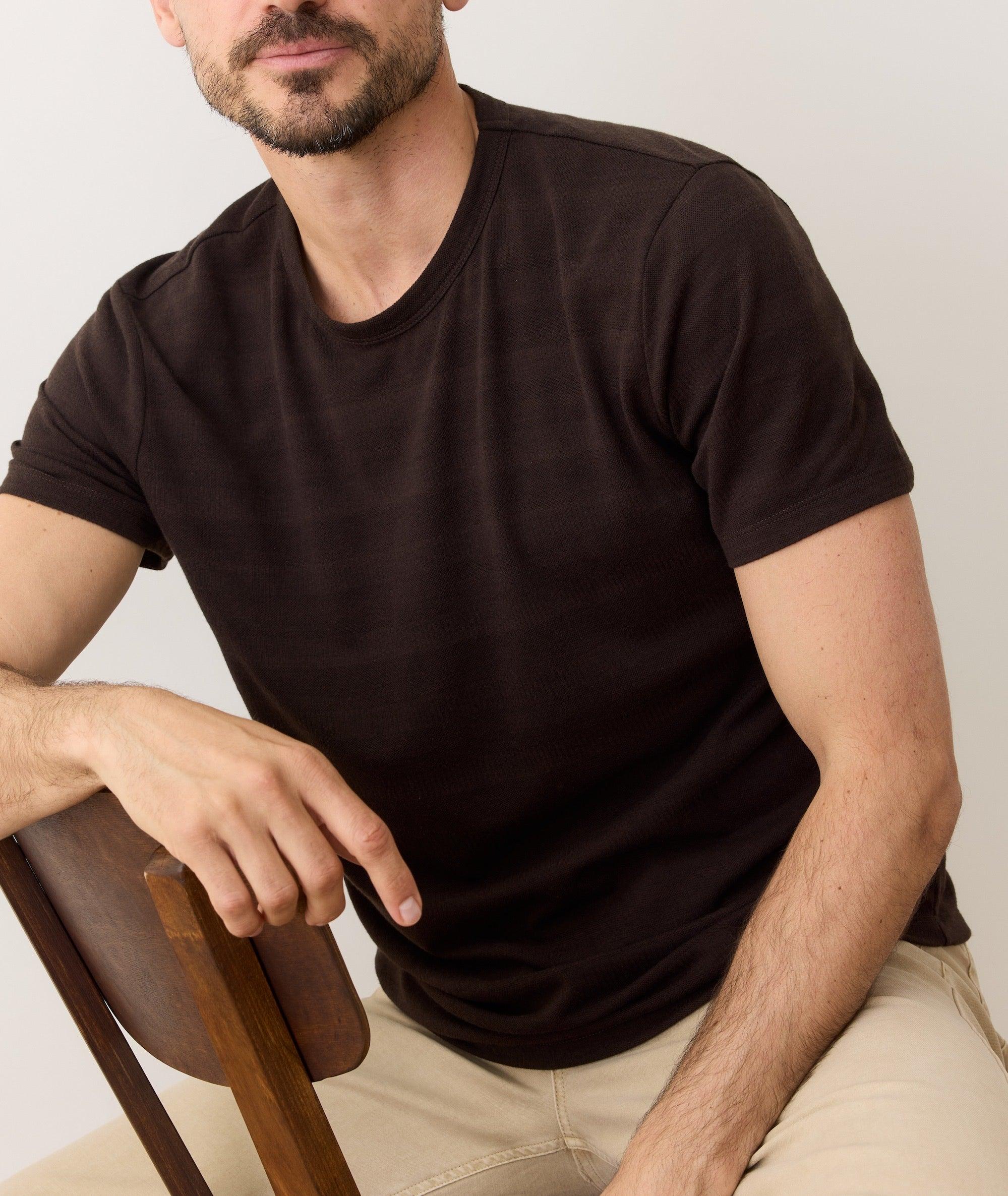 Signature Jacquard Crew Tee Product Image