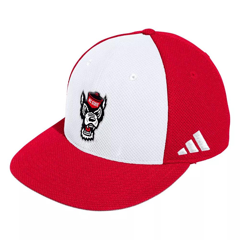 Men's adidas White NC State Wolfpack On-Field Baseball Fitted Hat, Size: 7 3/8, Nst White Product Image