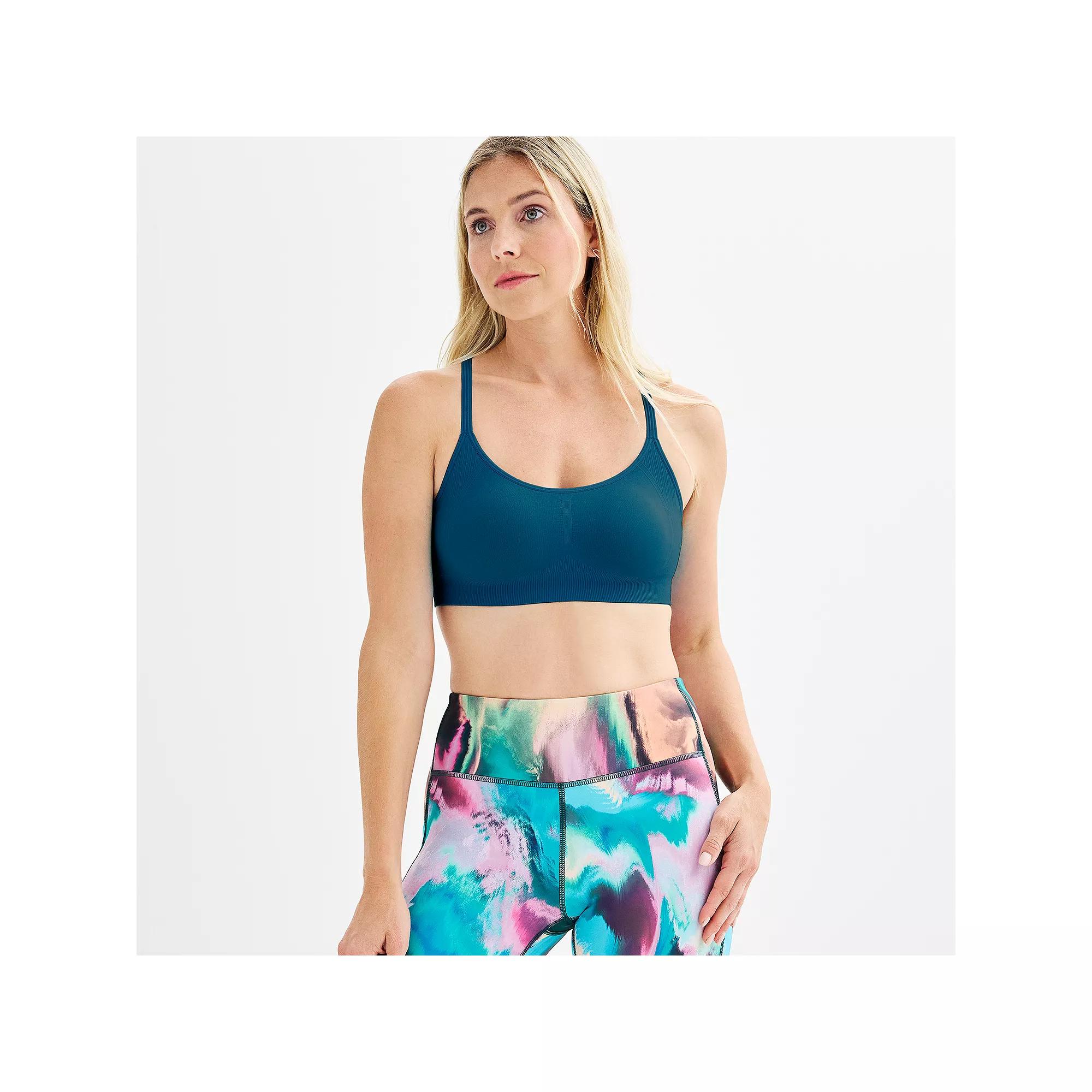 Tek Gear® Seamless Low-Impact Adjustable Sports Bra, Women's,  Product Image