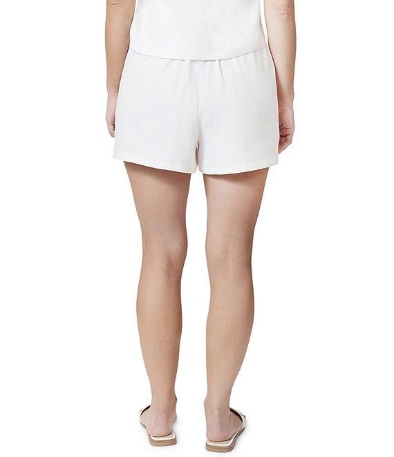 Stevie by Steve Madden Textured Linen Blend High Waist Pleated Shorts Product Image