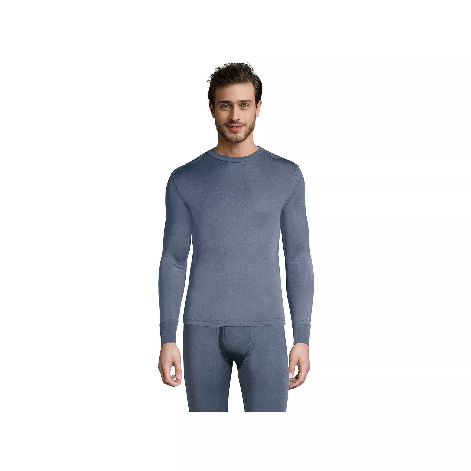 Men's Lands' End Silk Long Underwear Top,  Product Image