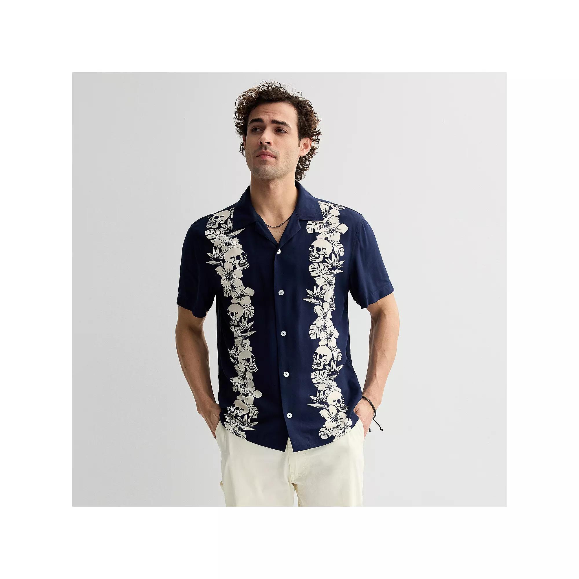 Men's Trinity Coast Camp Shirt, Size: XXL, Blue Blazer Product Image