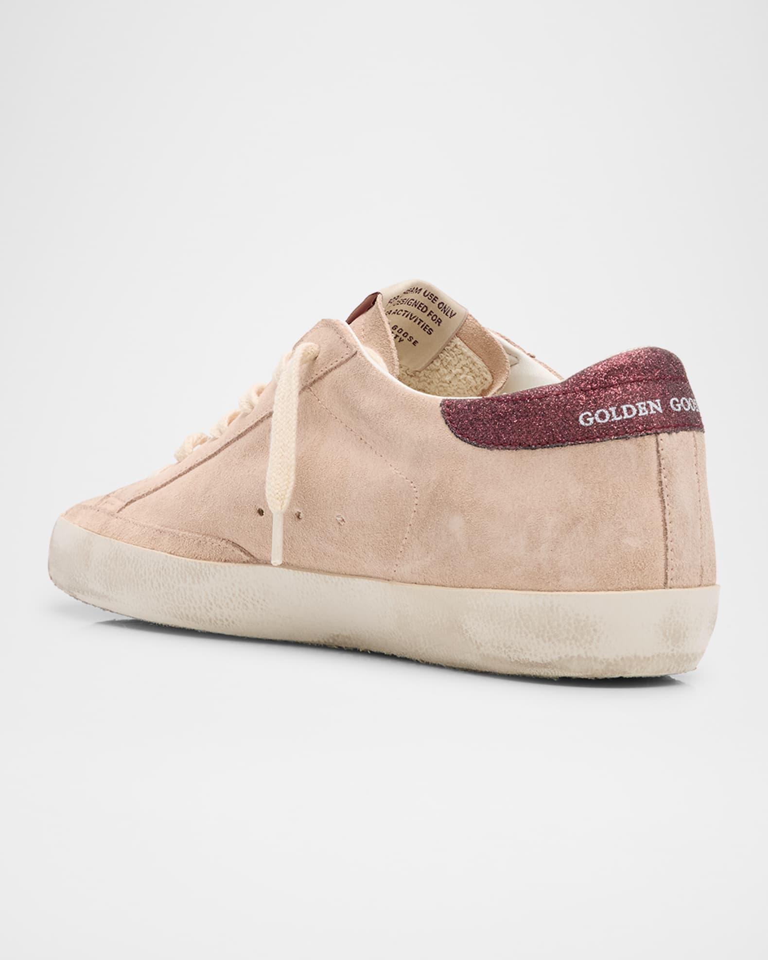 Superstar Glitter Suede Low-Top Sneakers Product Image