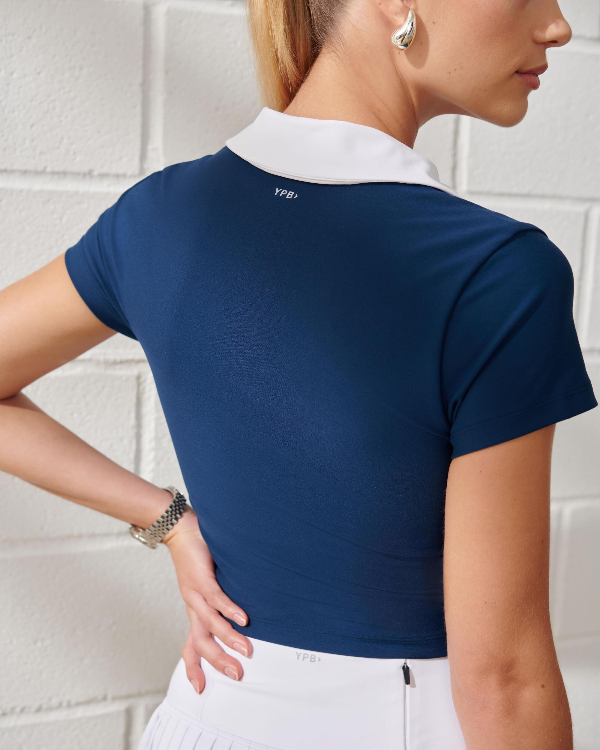 YPB sculptLUX Polo Tee Product Image